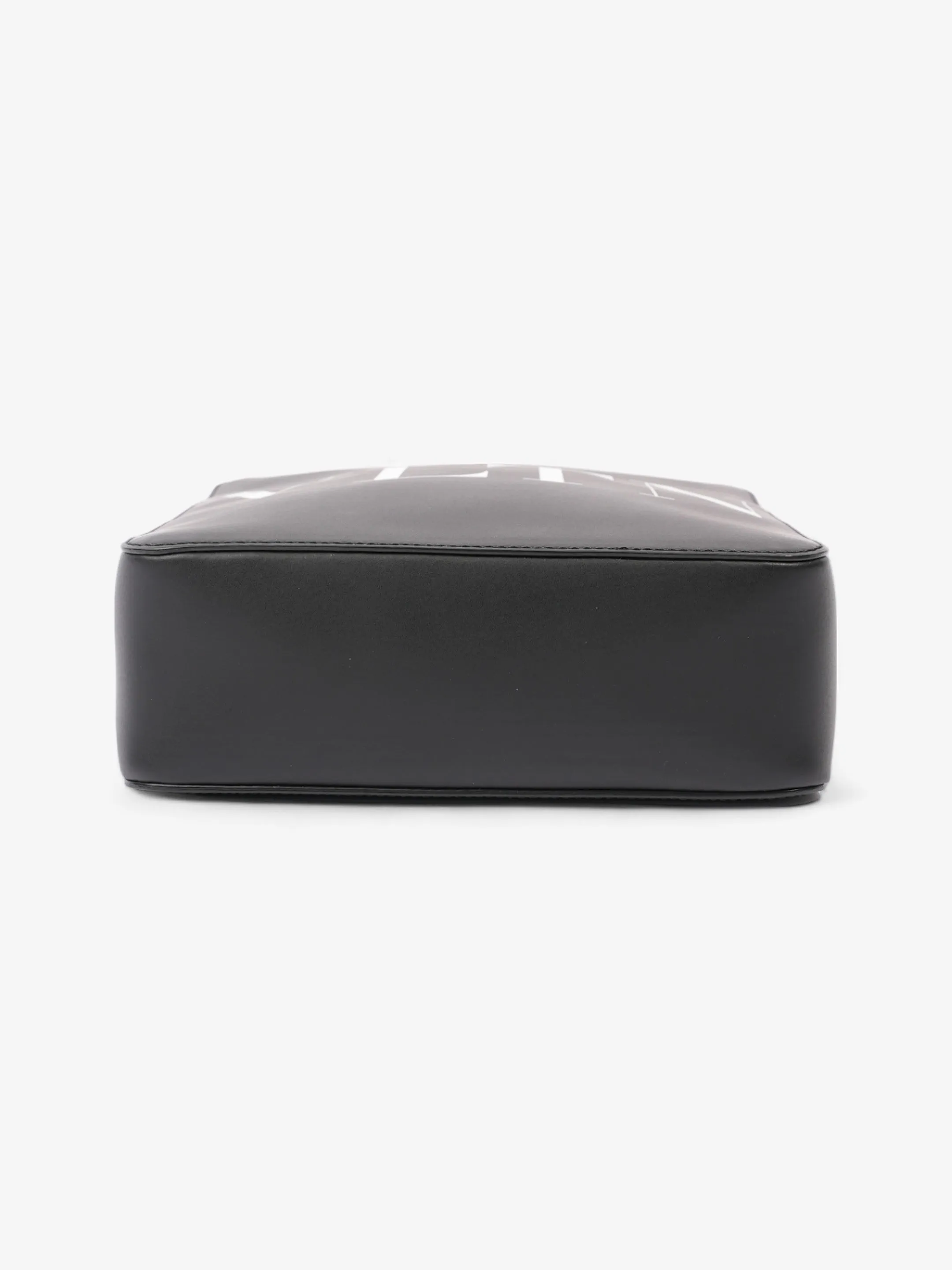Valentino VLTN Crossbody Bag Black / White Leather Small