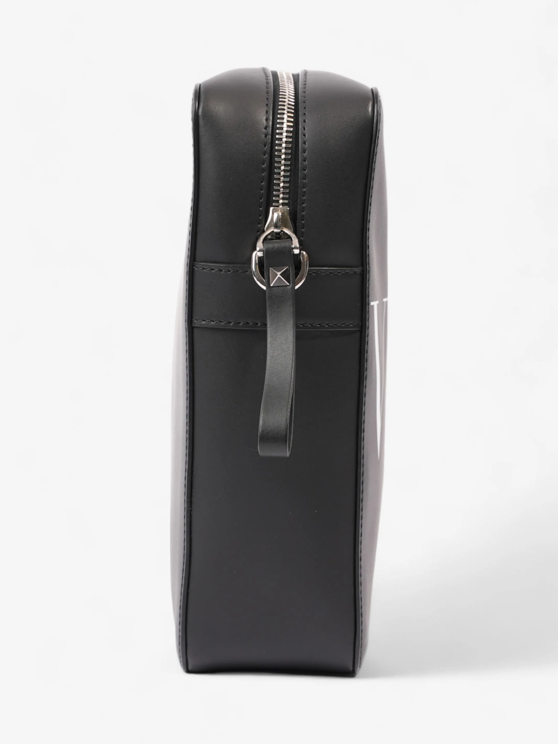 Valentino VLTN Crossbody Bag Black / White Leather Small