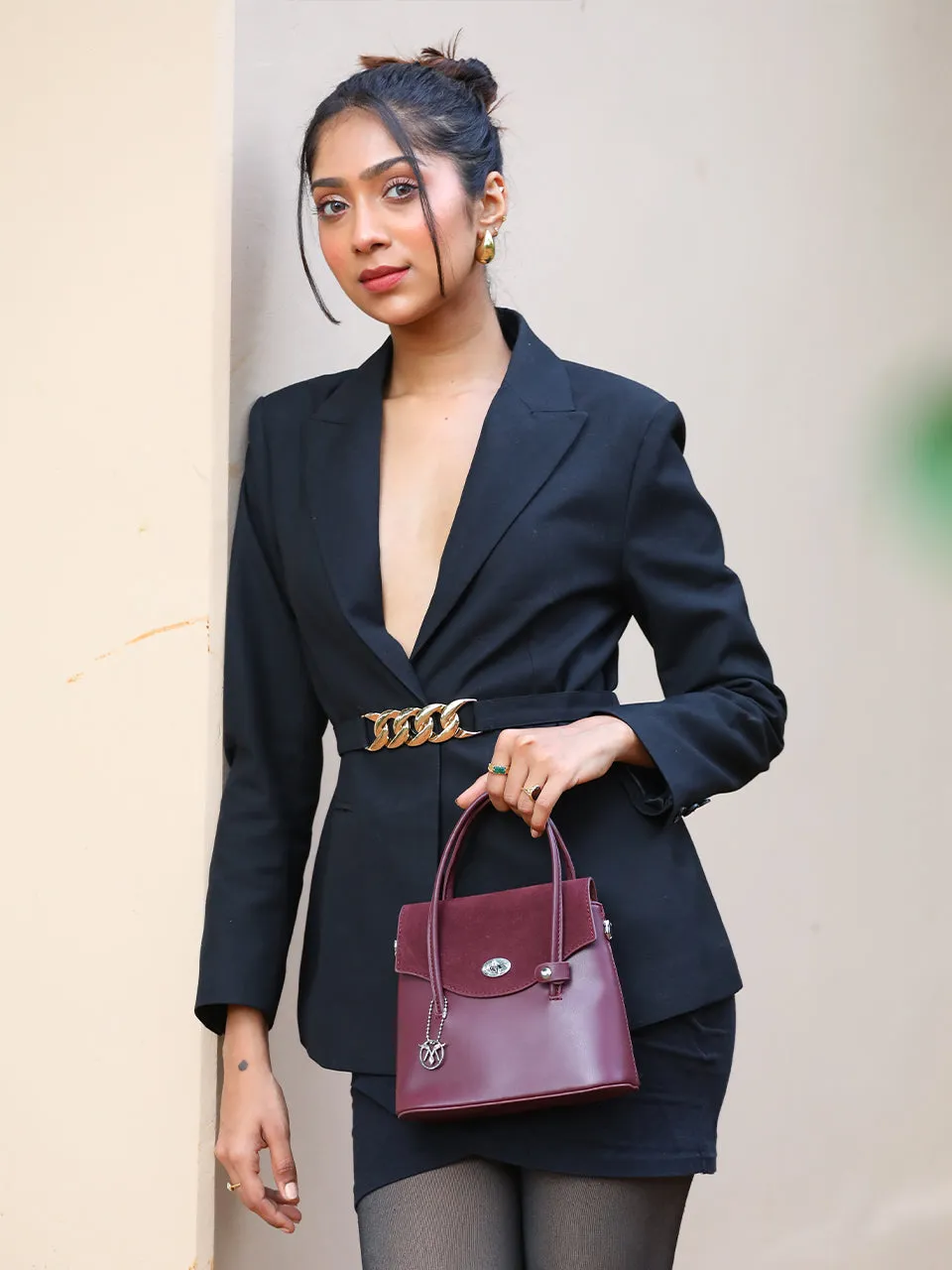 Velora Maroon Sling Bag