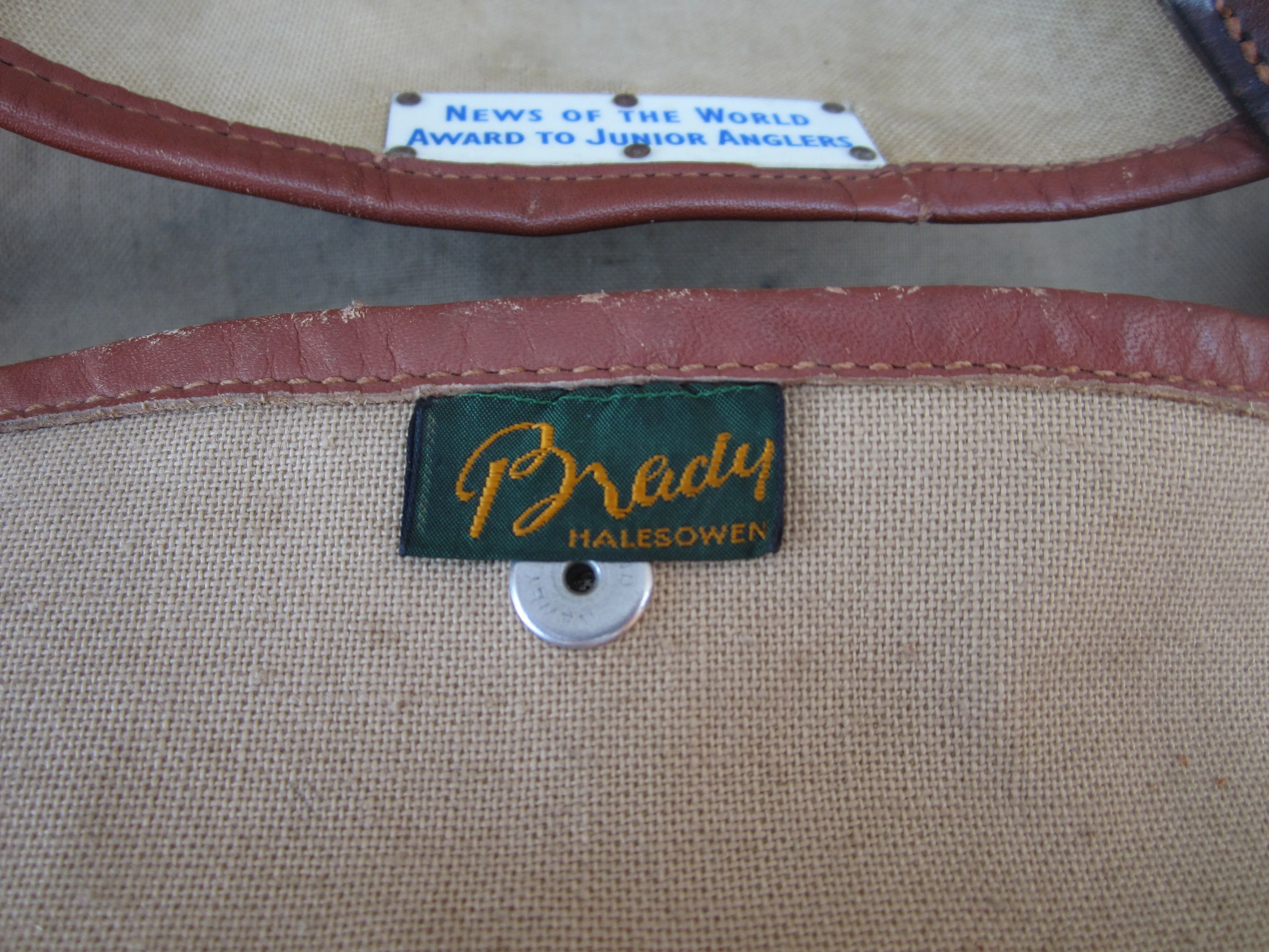 Vintage Brady Of Halesowen Severn Canvas Shoulder Bag. Rare.