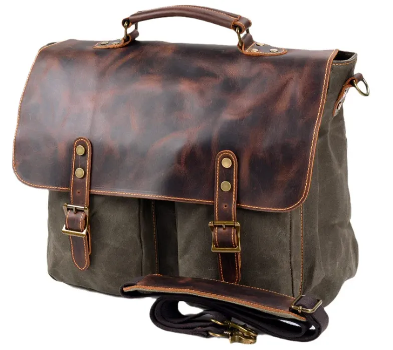 Vintage Canvas Messenger Bag | Danube