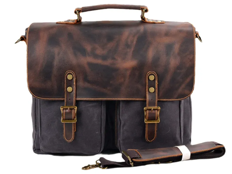 Vintage Canvas Messenger Bag | Danube