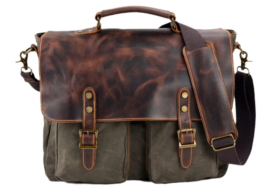 Vintage Canvas Messenger Bag | Danube
