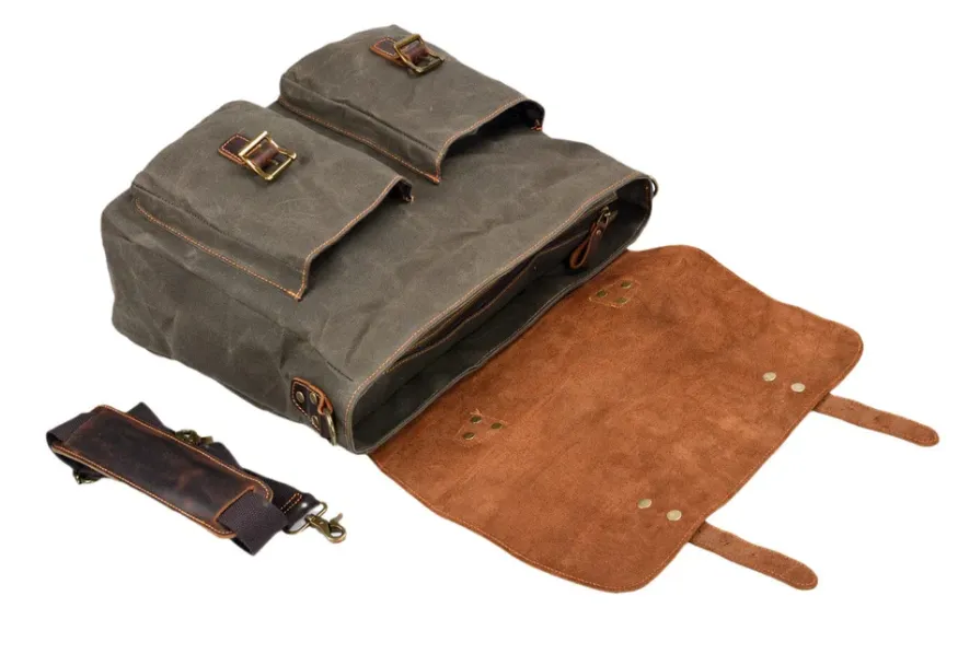 Vintage Canvas Messenger Bag | Danube