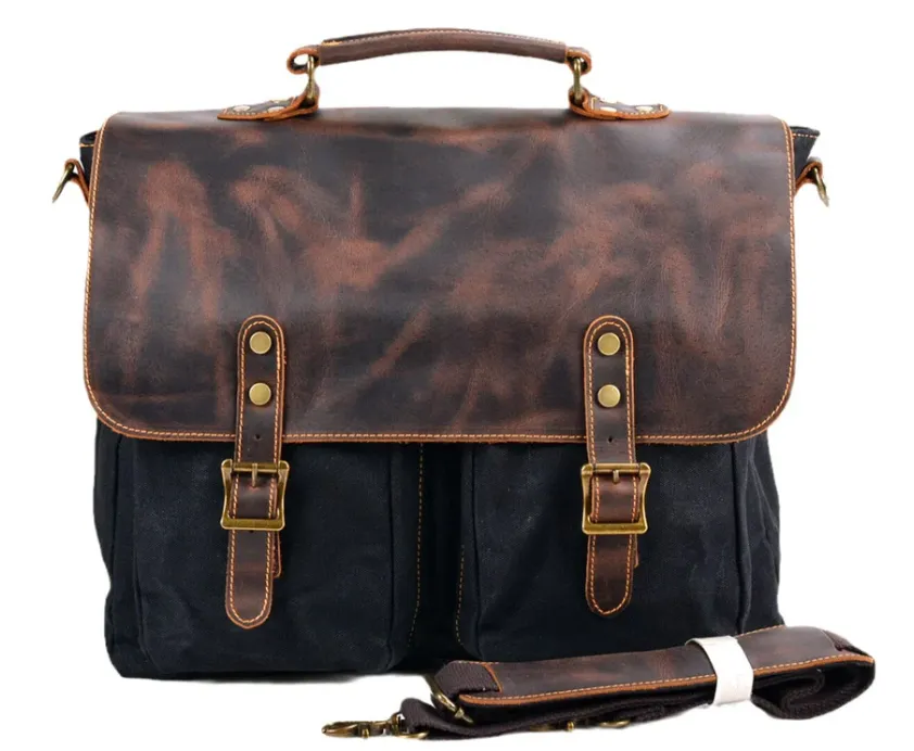 Vintage Canvas Messenger Bag | Danube