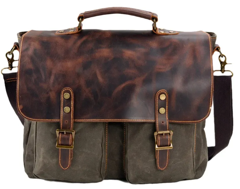 Vintage Canvas Messenger Bag | Danube