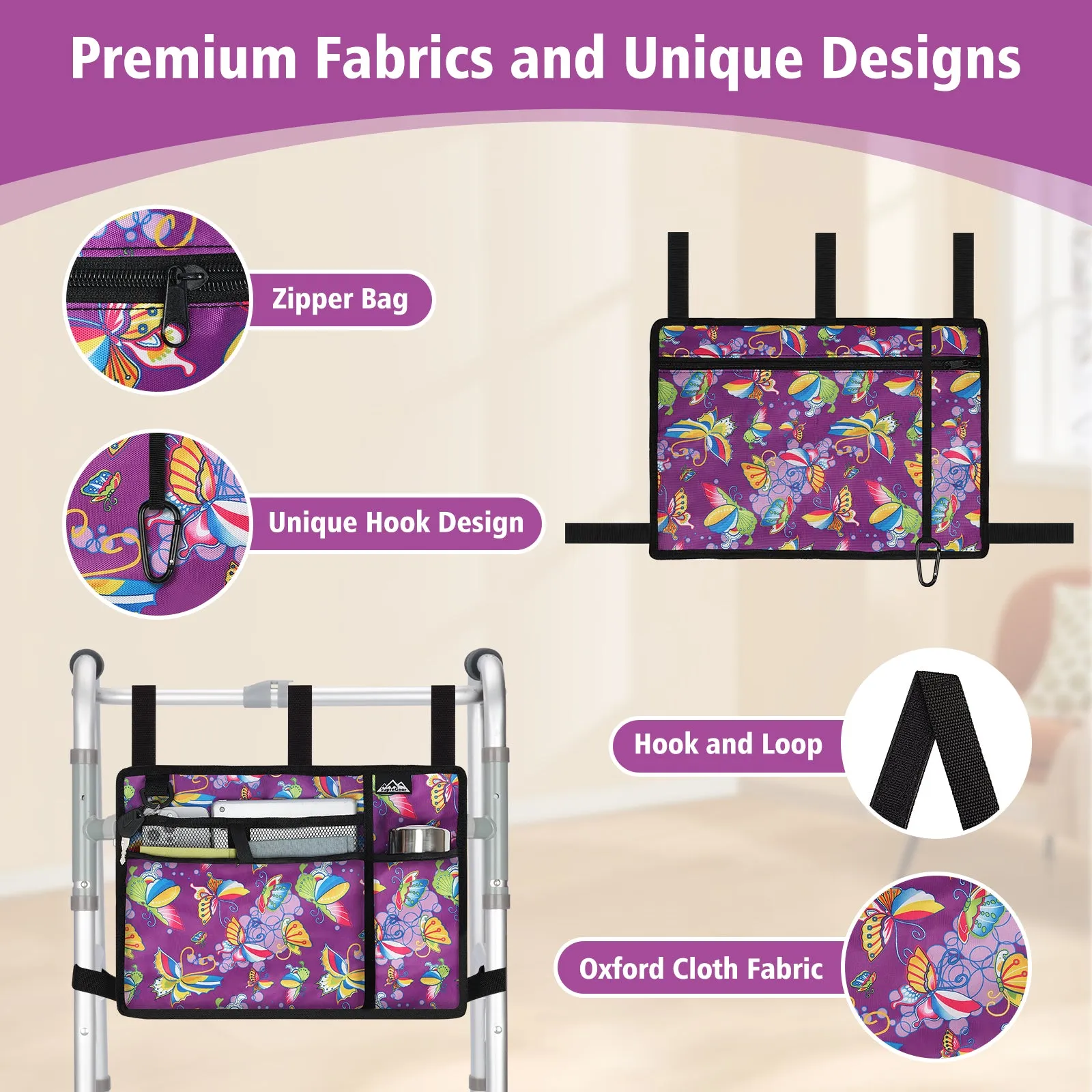 Water-Resistant Folding Walker Bag