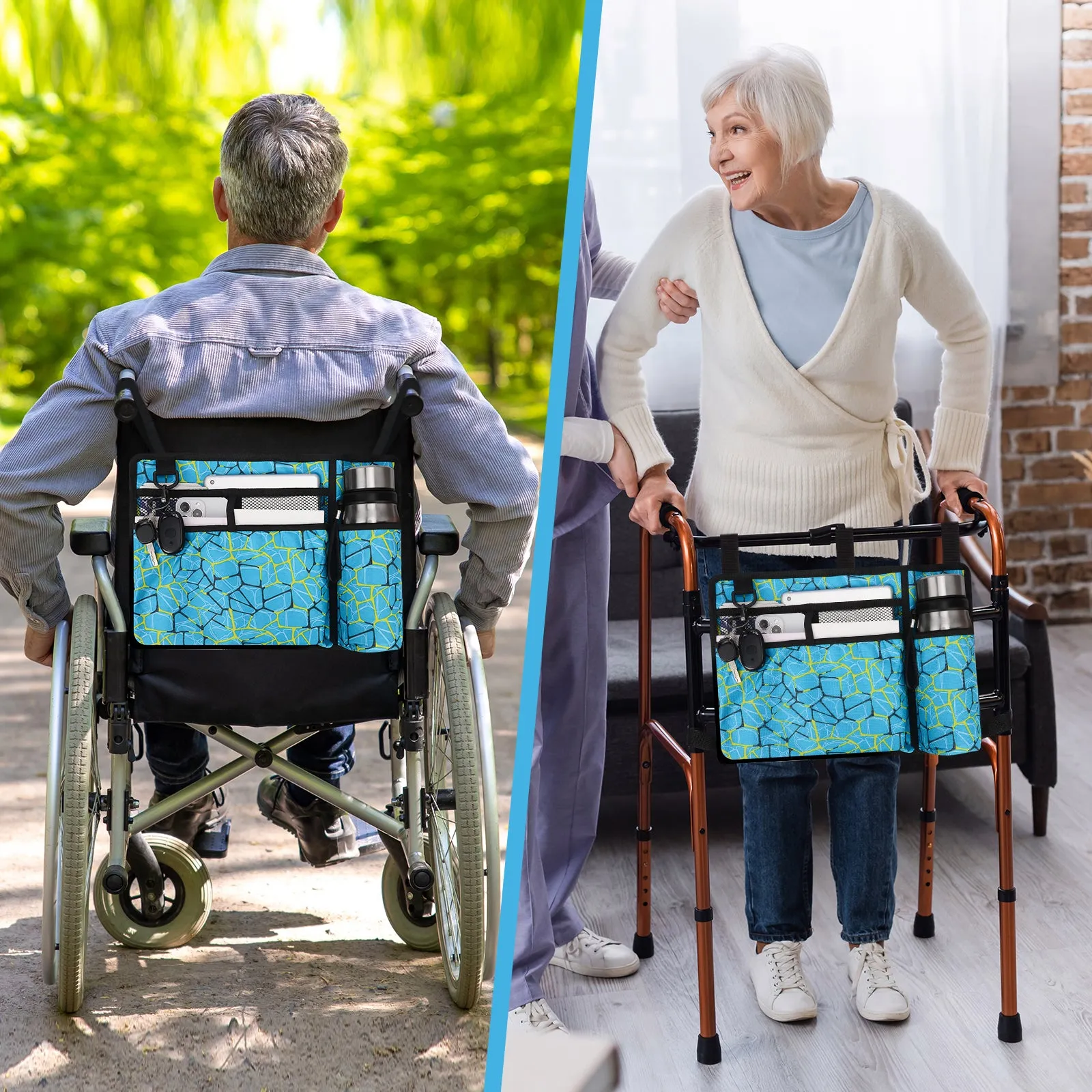 Water-Resistant Folding Walker Bag