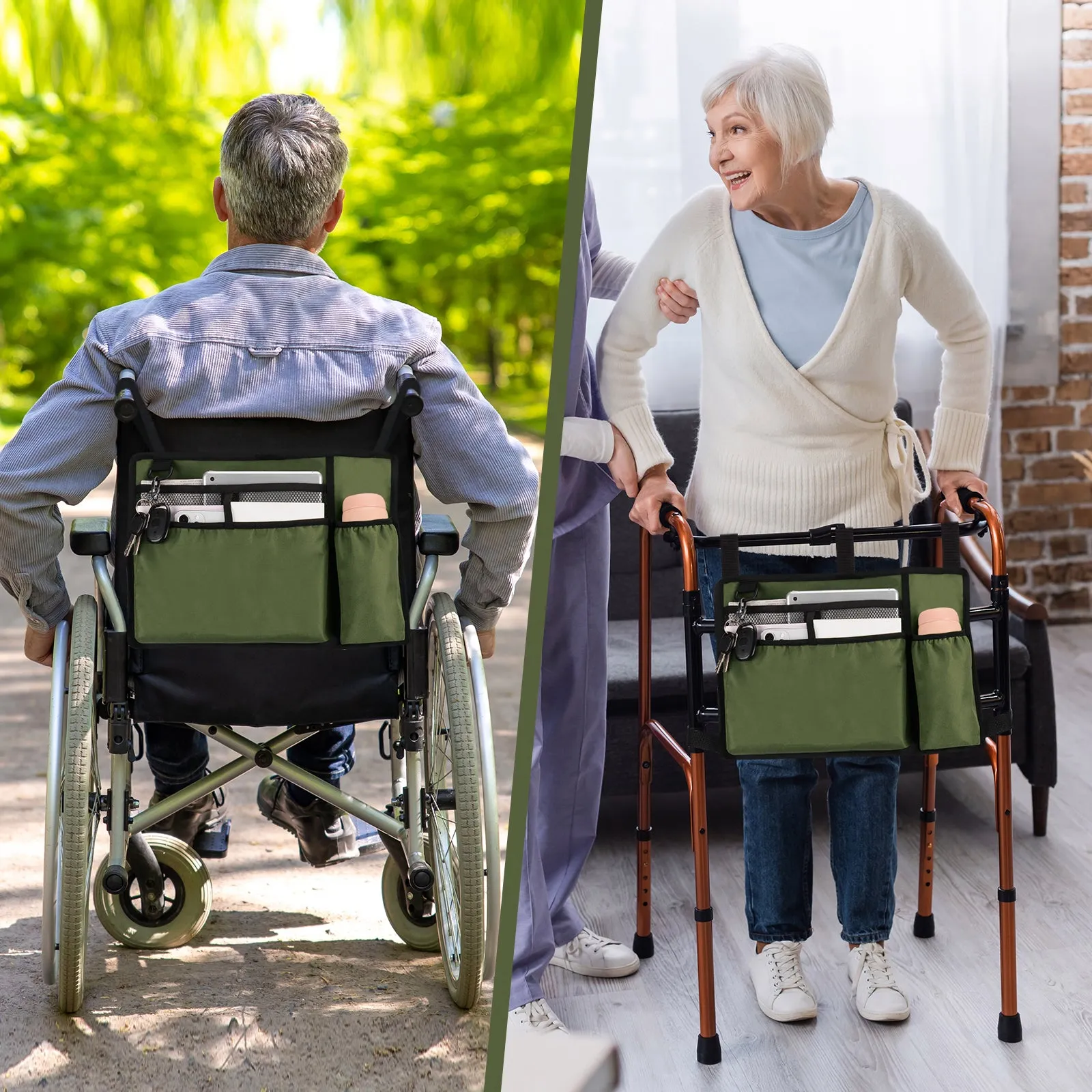 Water-Resistant Folding Walker Bag
