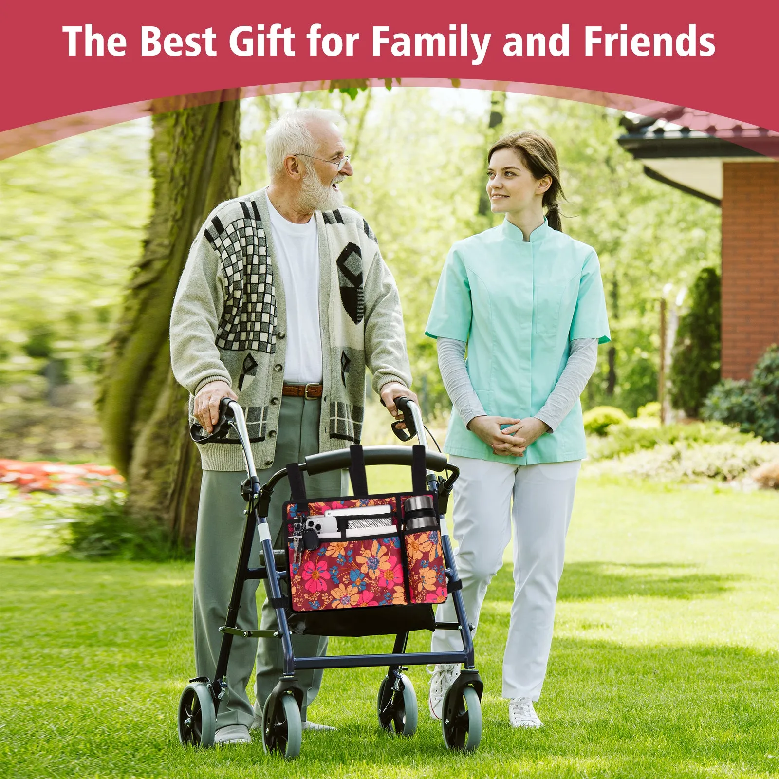 Water-Resistant Folding Walker Bag