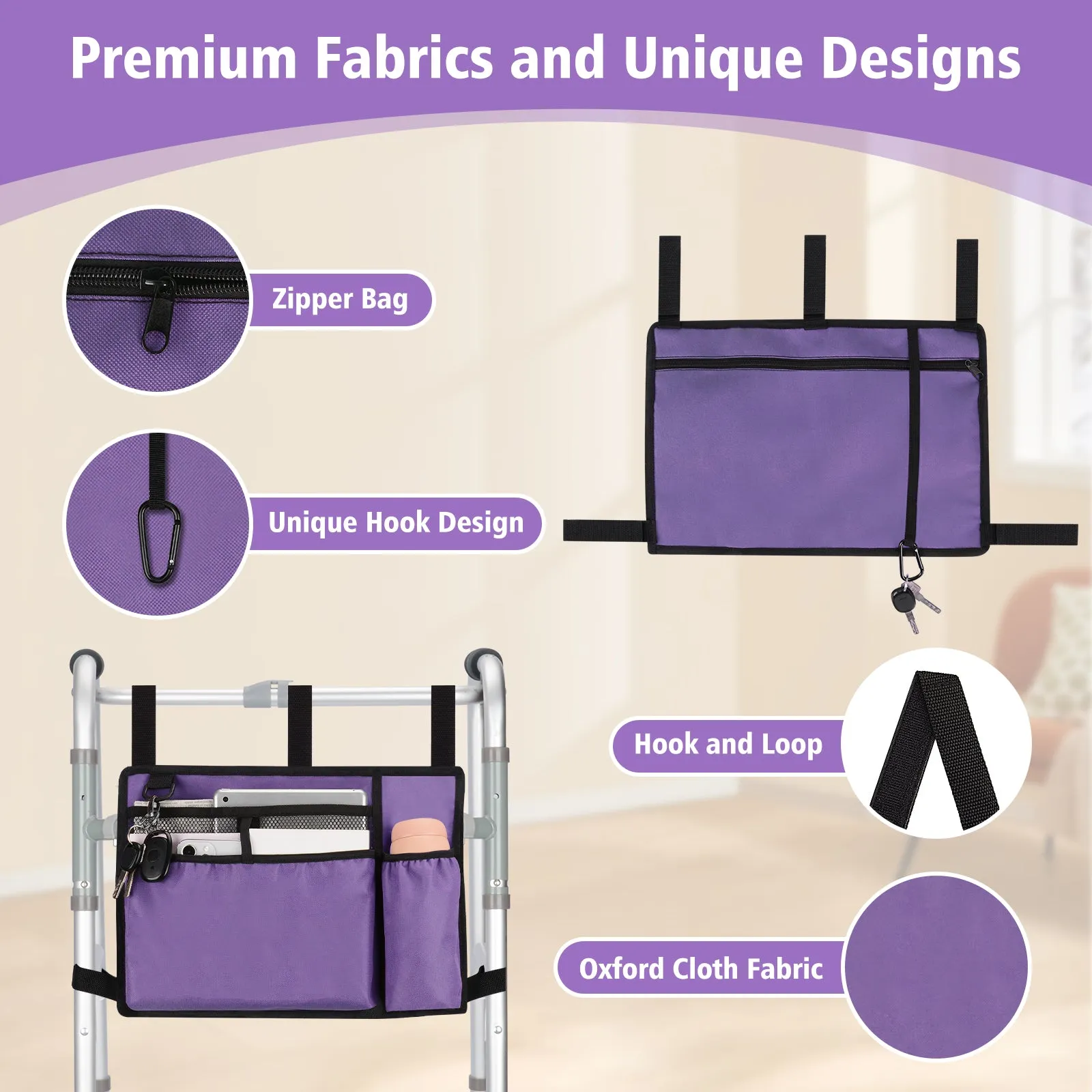 Water-Resistant Folding Walker Bag
