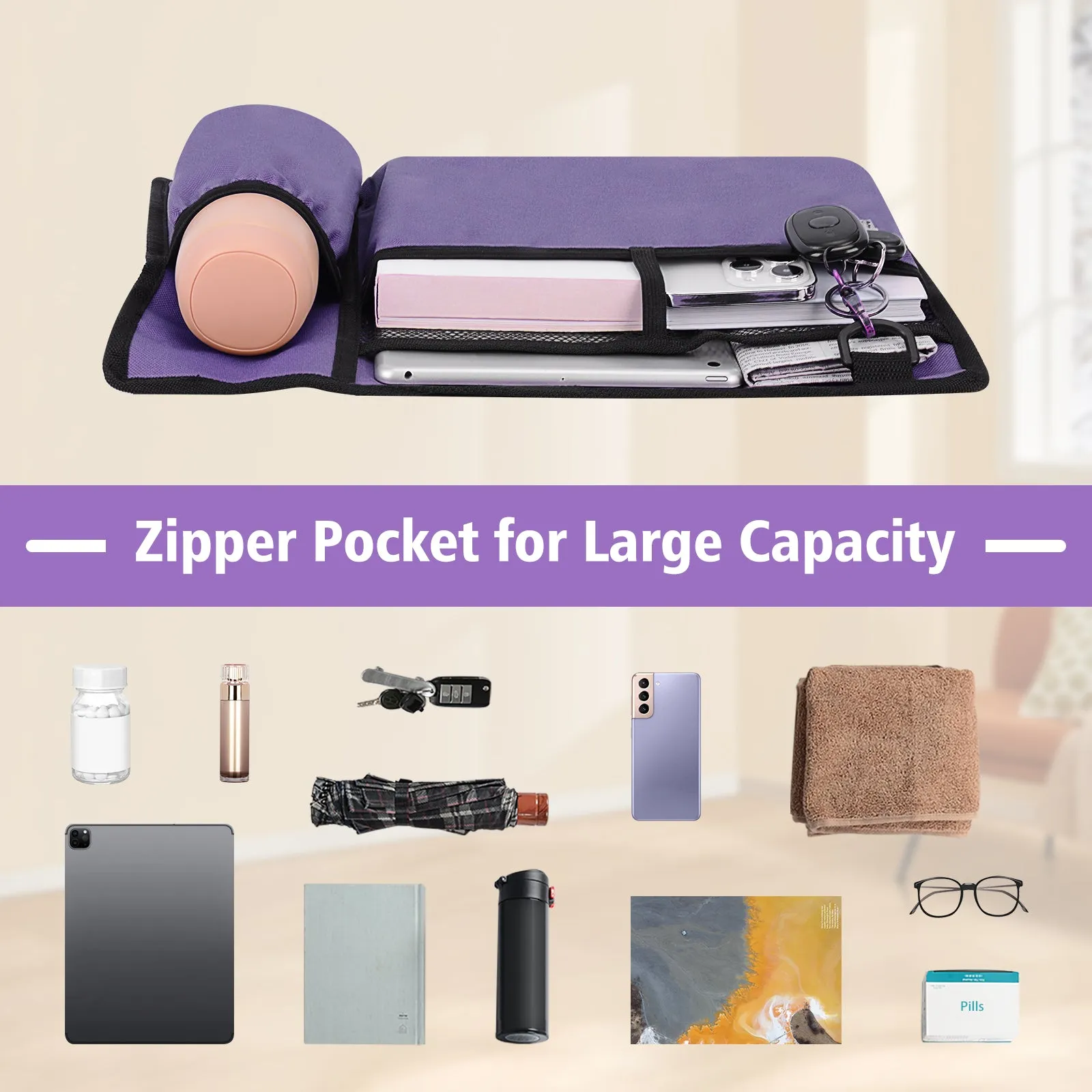 Water-Resistant Folding Walker Bag