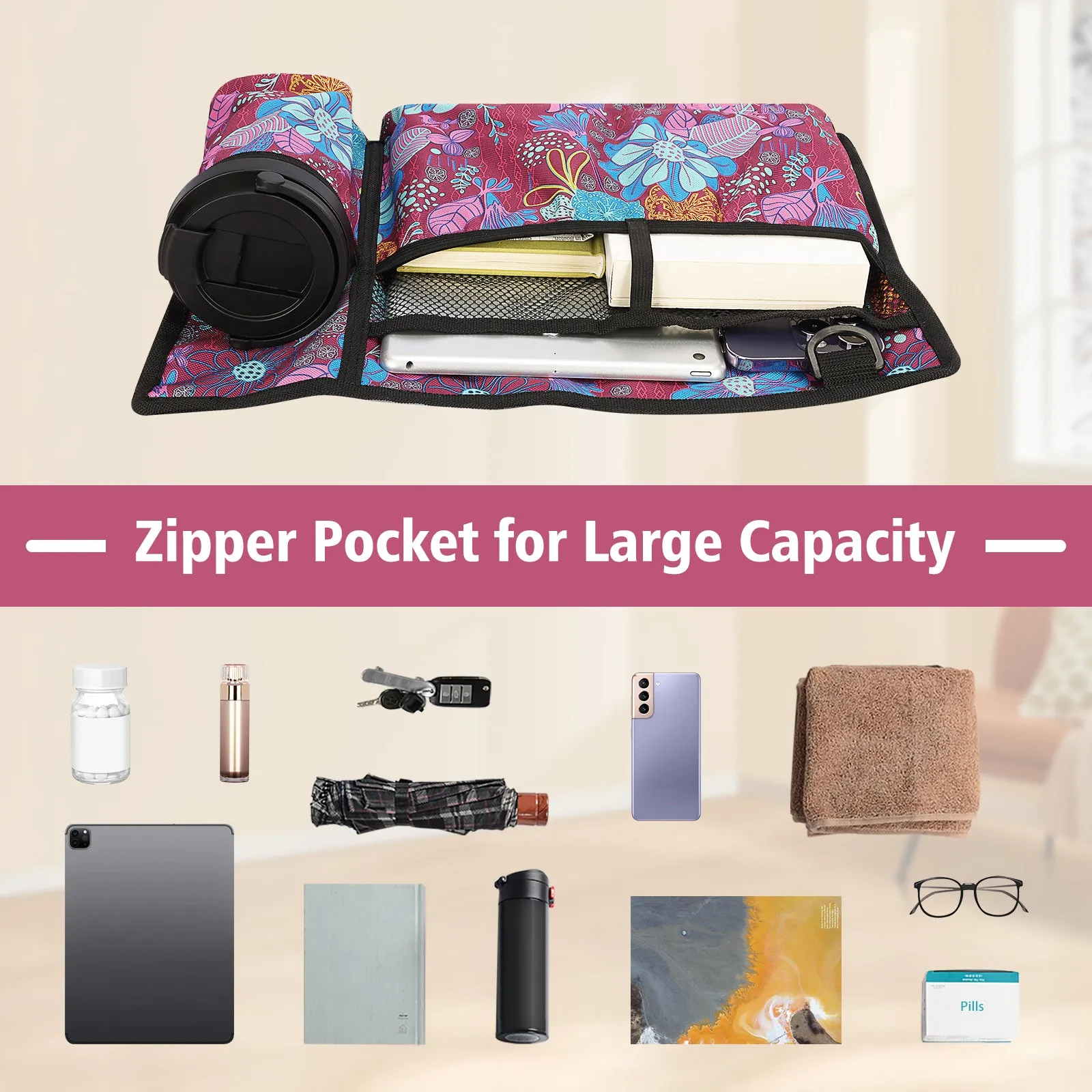 Water-Resistant Folding Walker Bag