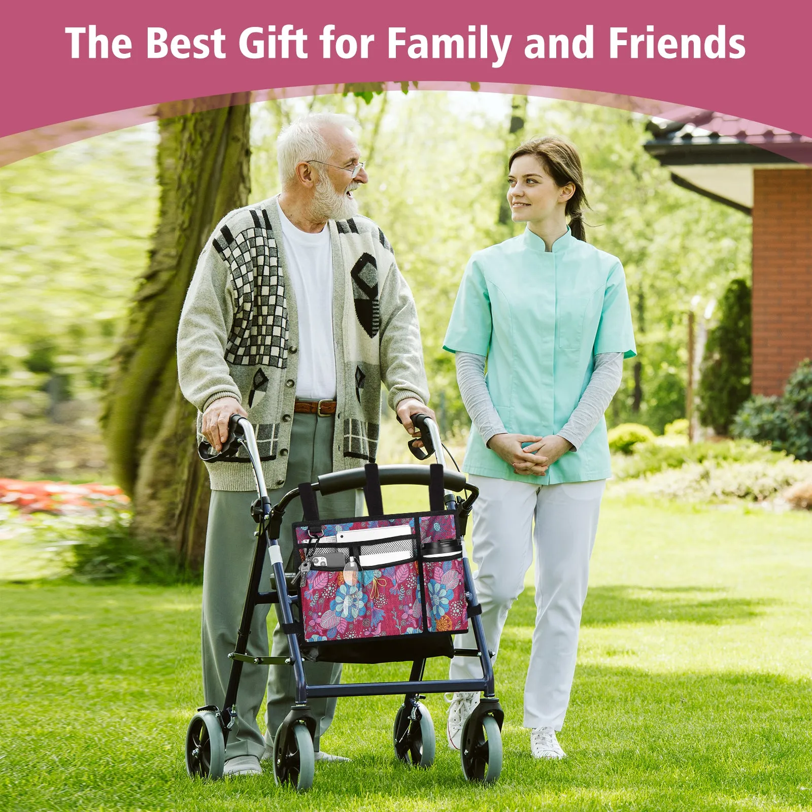Water-Resistant Folding Walker Bag
