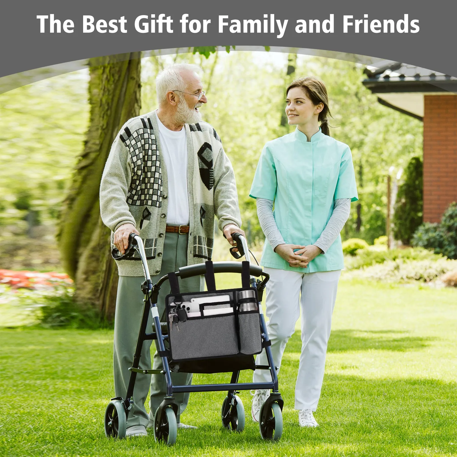 Water-Resistant Folding Walker Bag