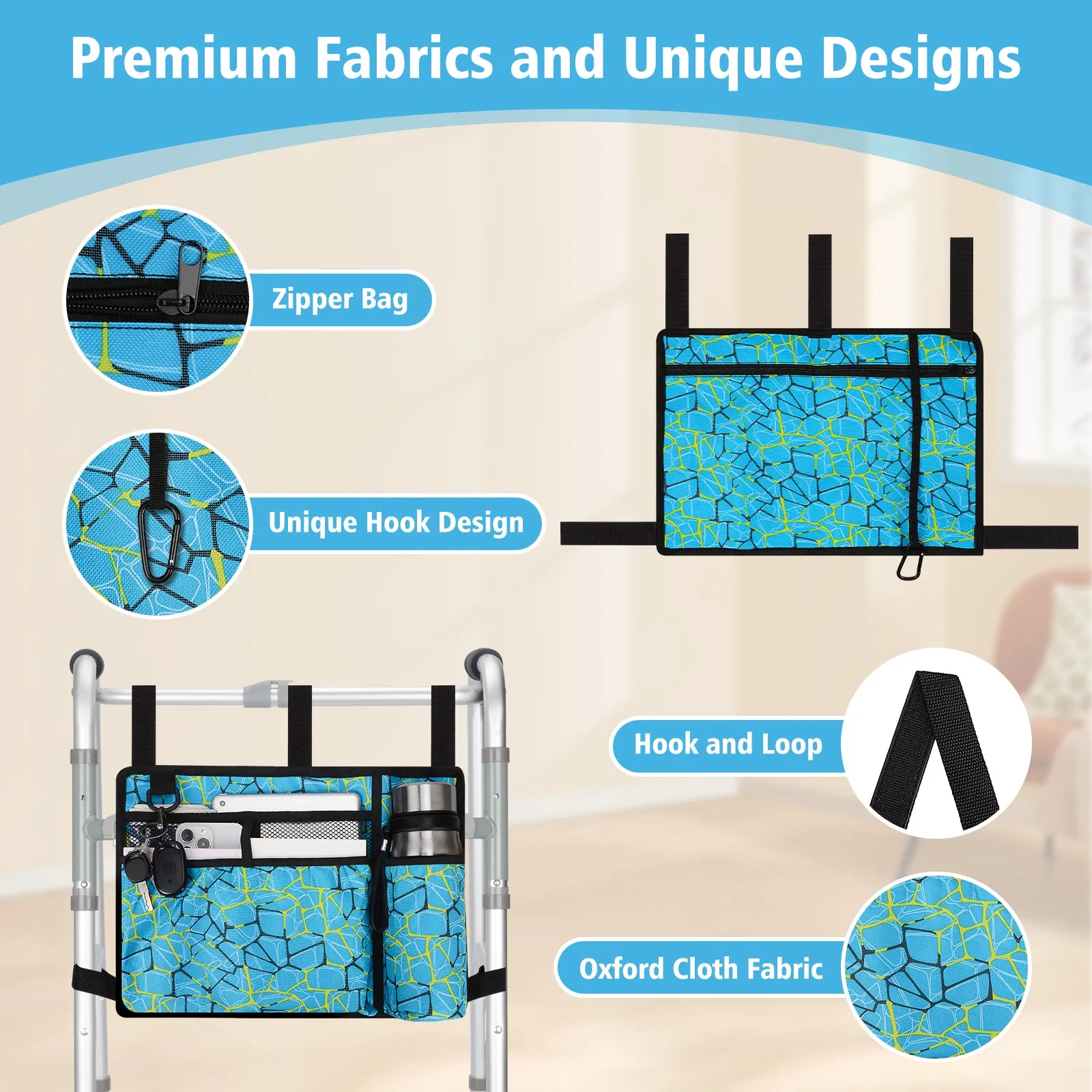 Water-Resistant Folding Walker Bag