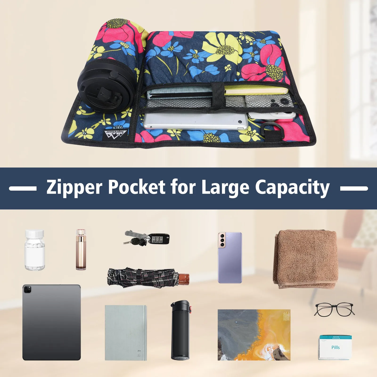 Water-Resistant Folding Walker Bag