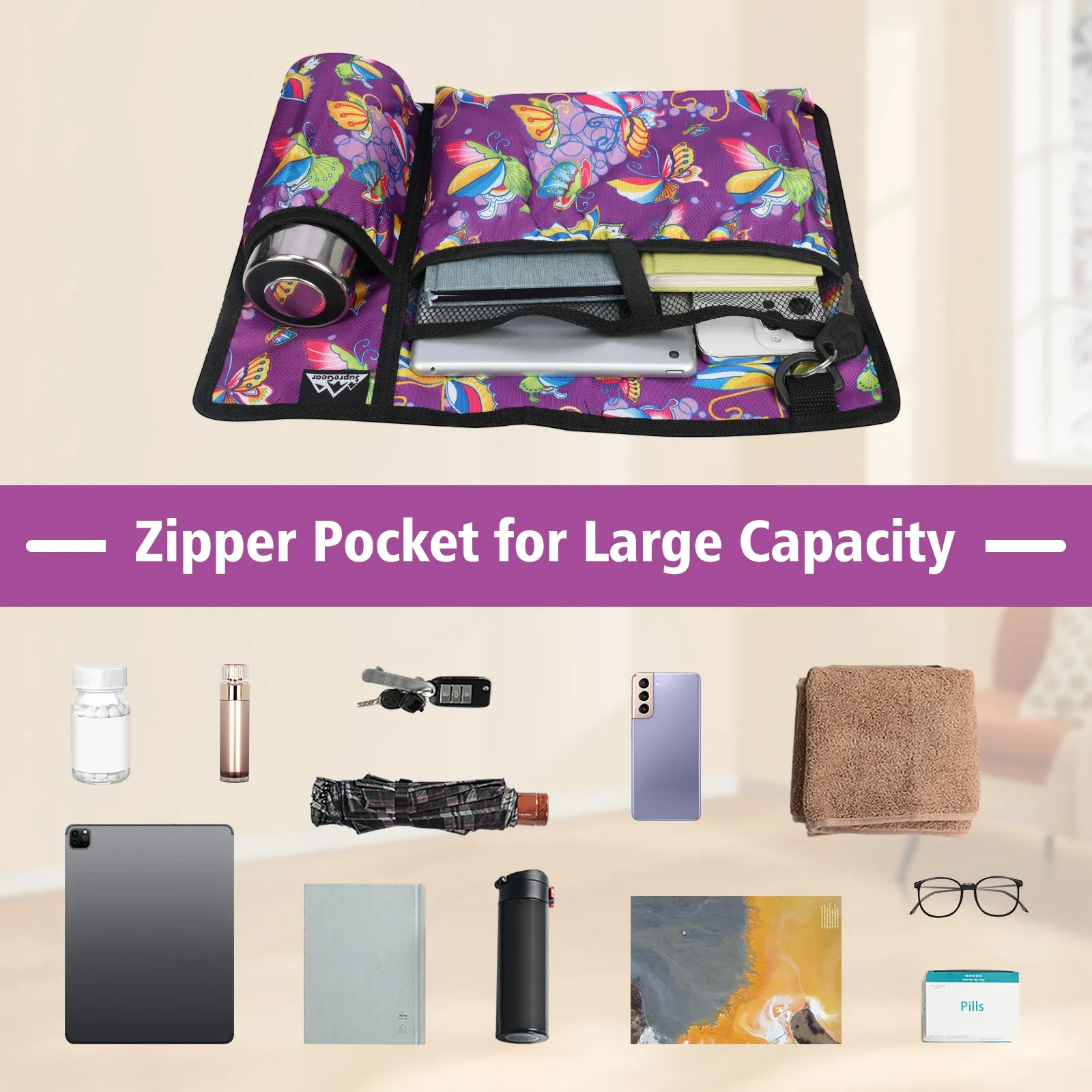 Water-Resistant Folding Walker Bag