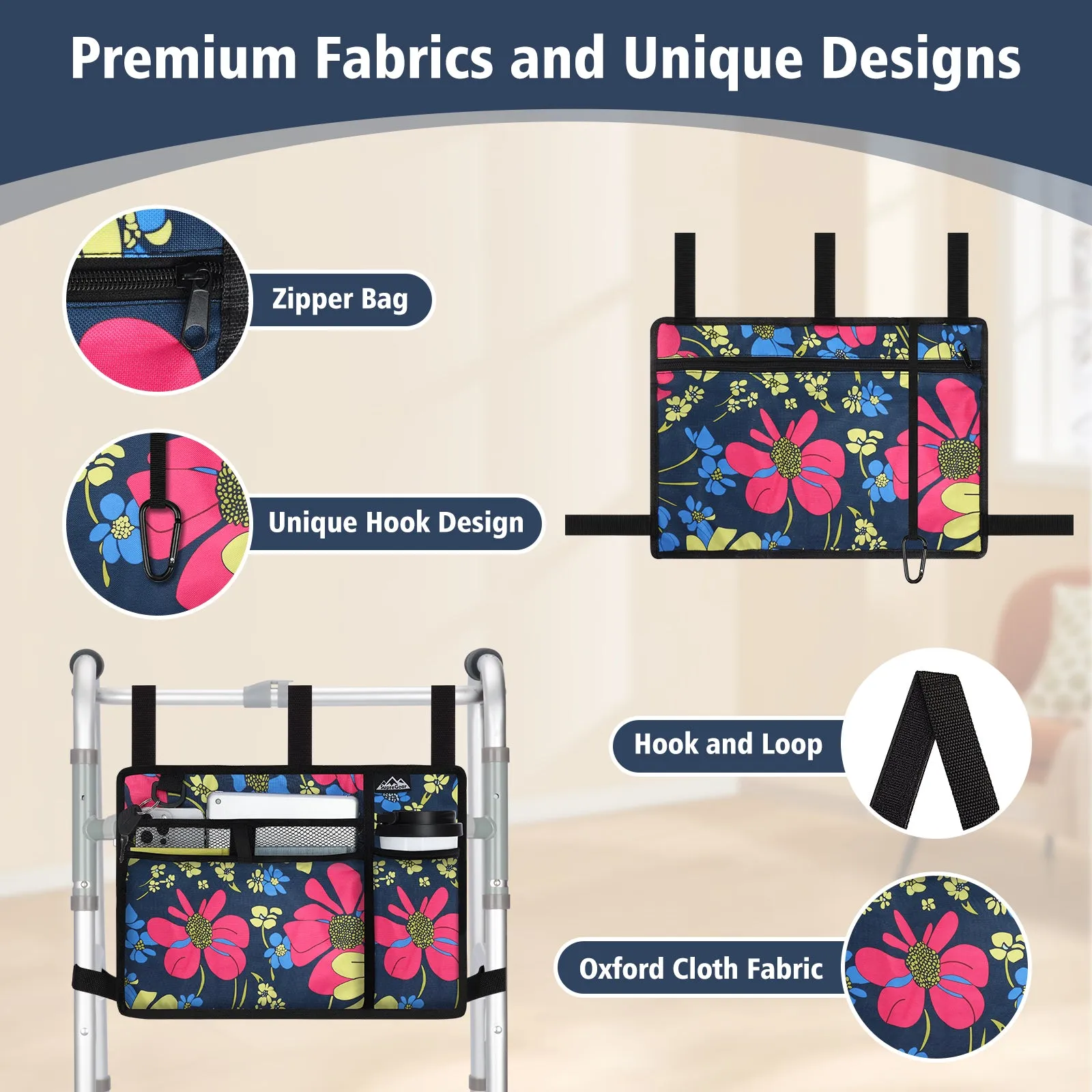Water-Resistant Folding Walker Bag
