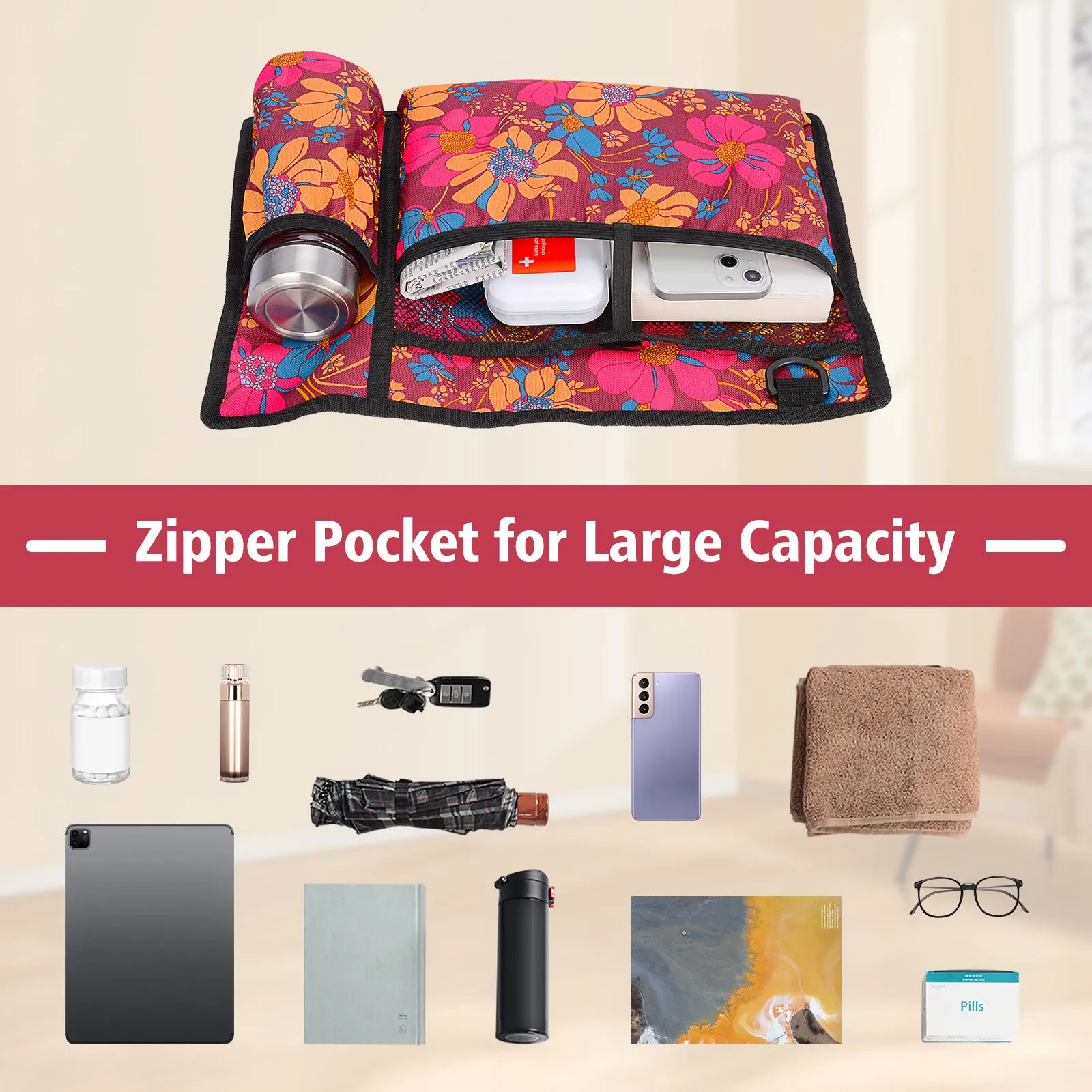 Water-Resistant Folding Walker Bag