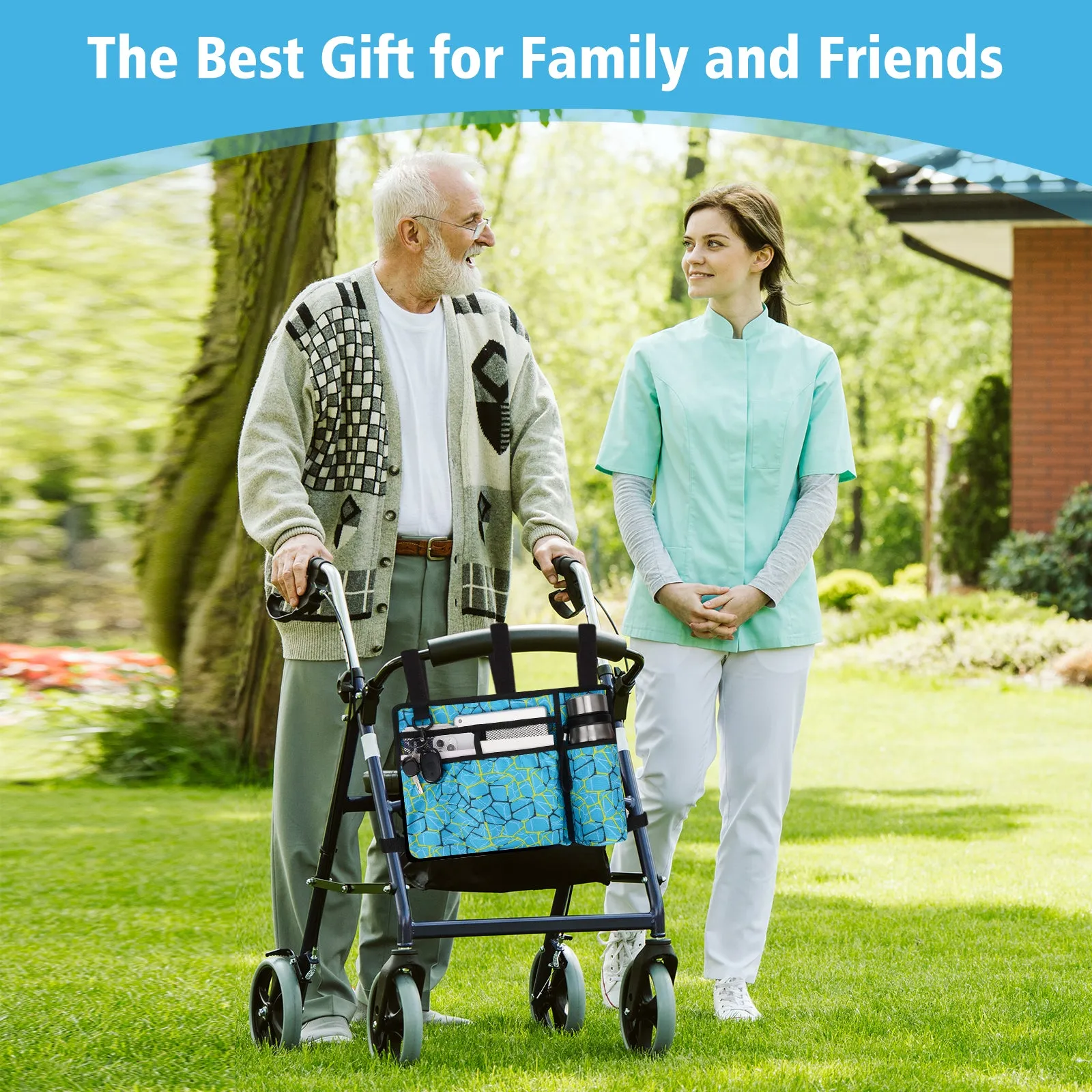 Water-Resistant Folding Walker Bag