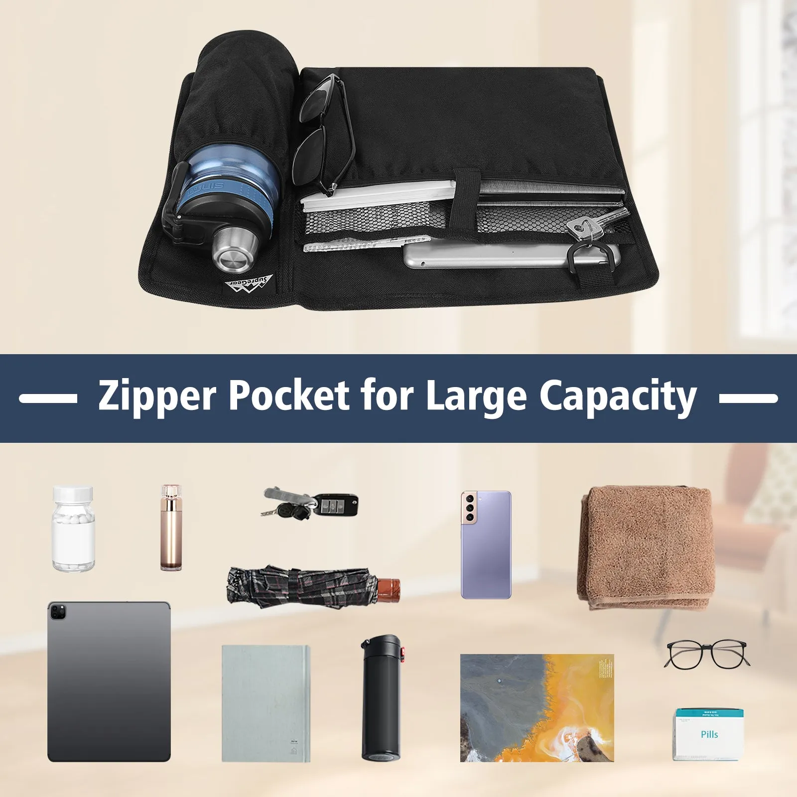 Water-Resistant Folding Walker Bag