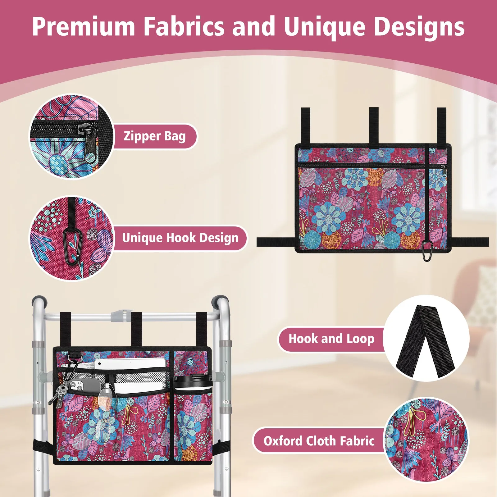 Water-Resistant Folding Walker Bag