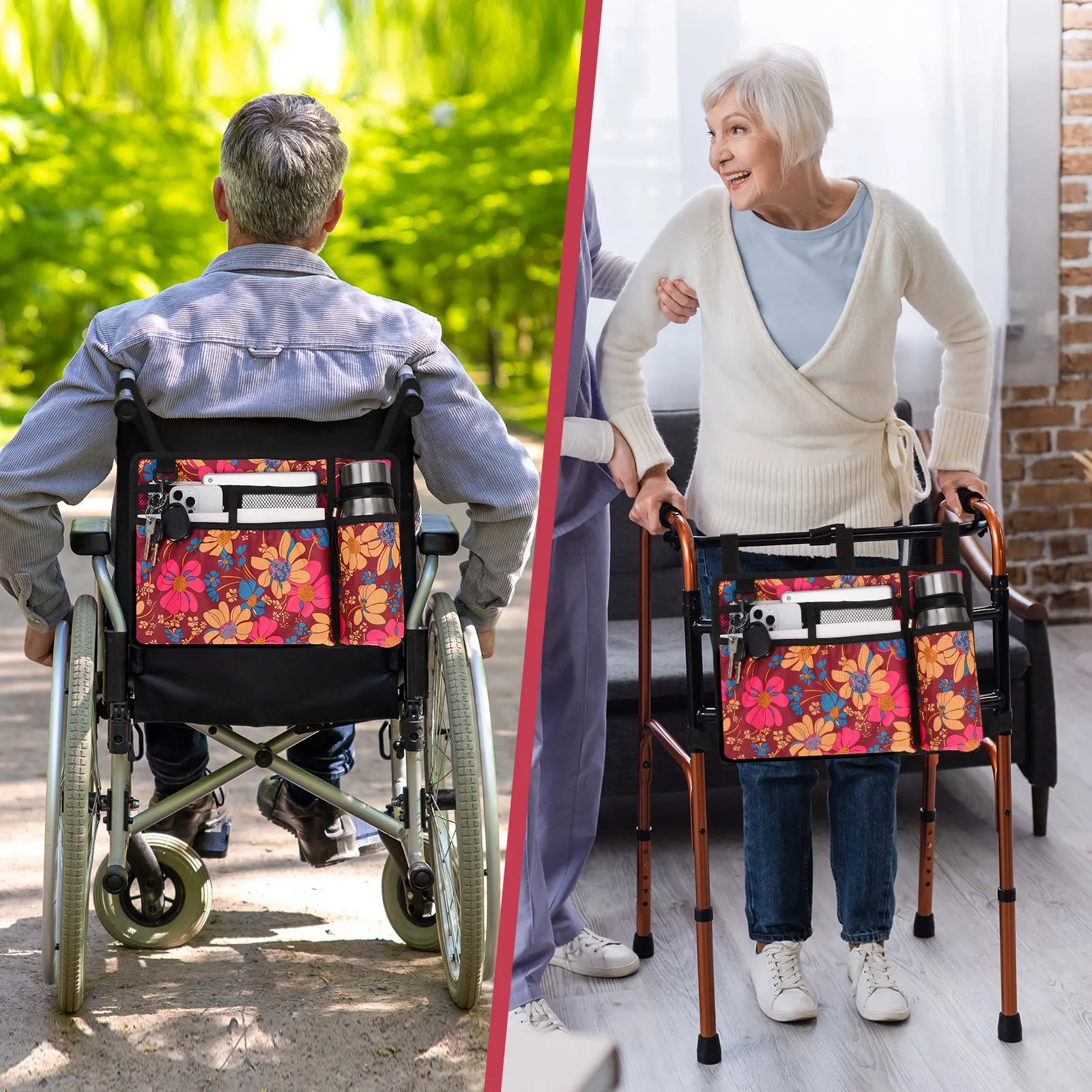 Water-Resistant Folding Walker Bag