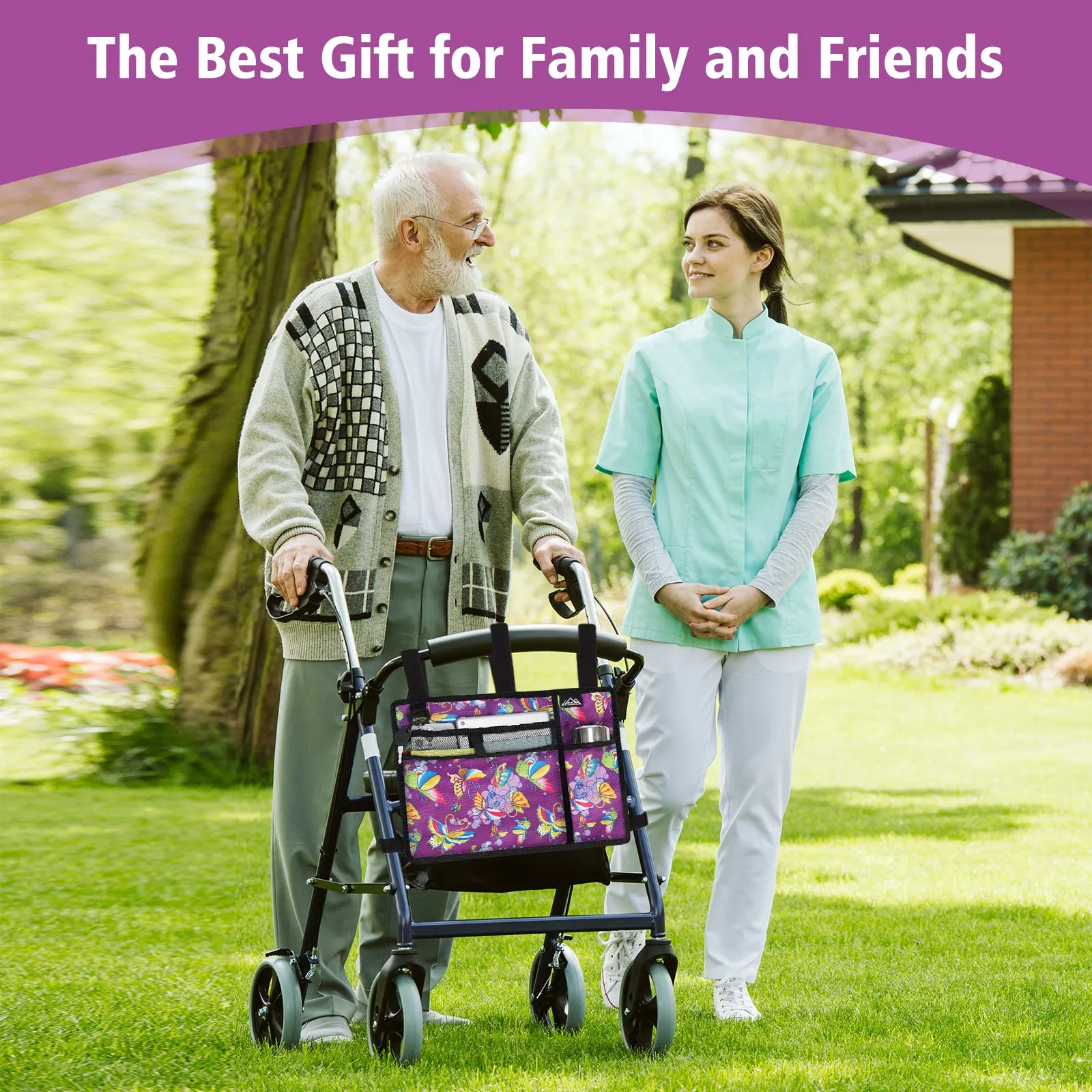 Water-Resistant Folding Walker Bag