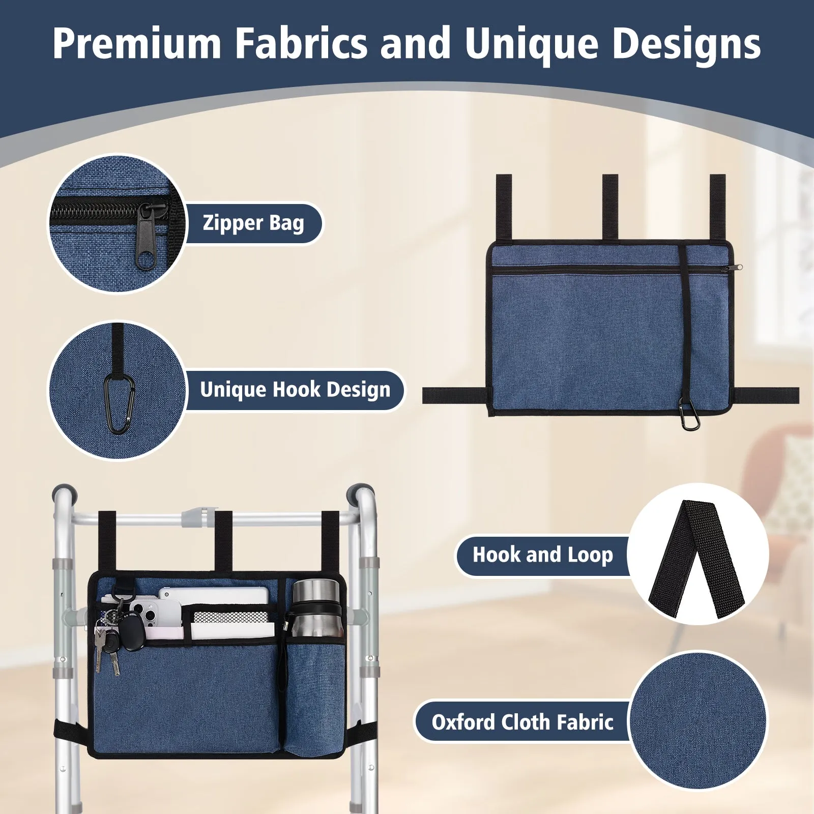 Water-Resistant Folding Walker Bag