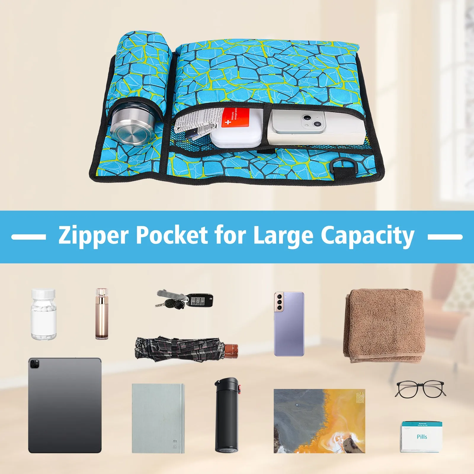 Water-Resistant Folding Walker Bag