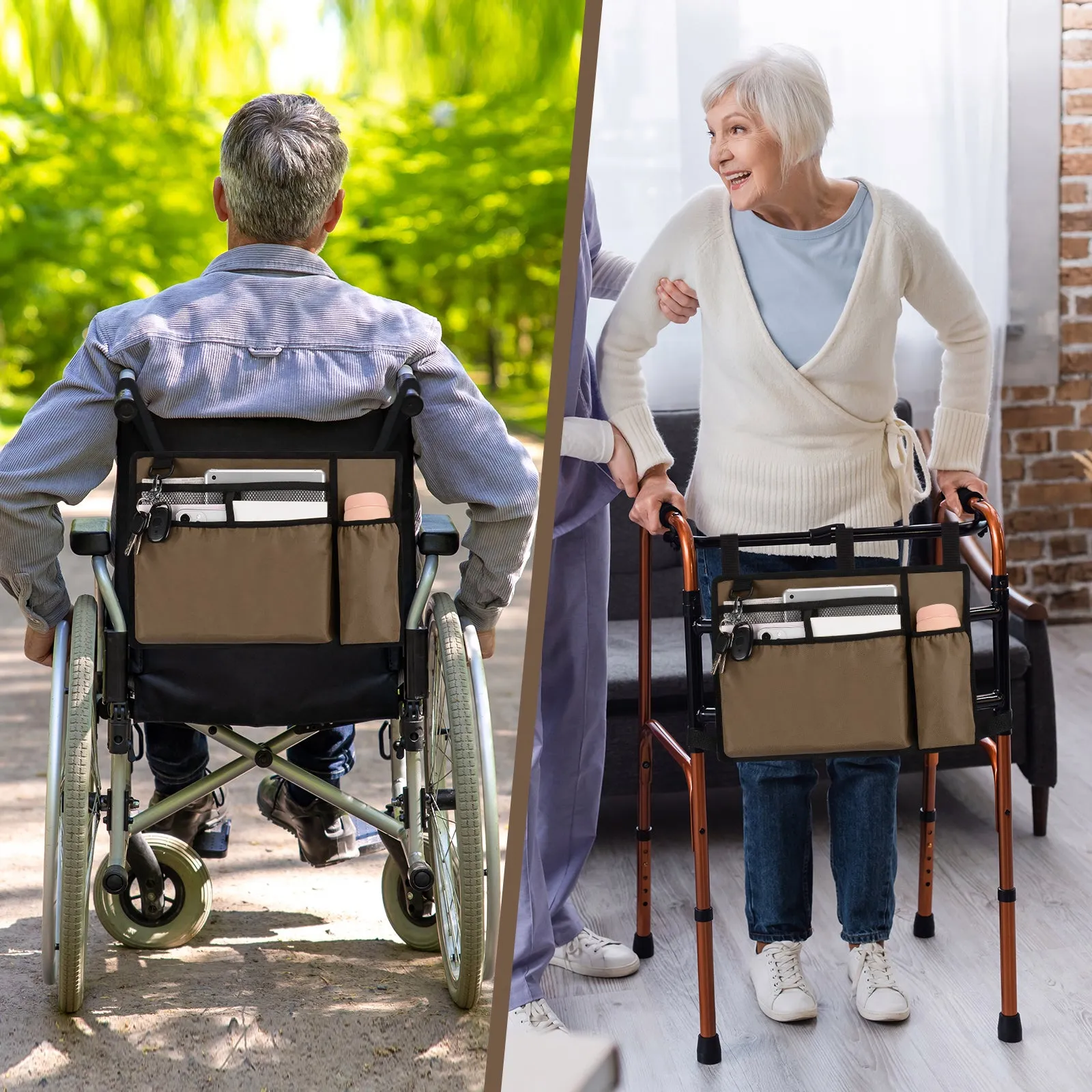 Water-Resistant Folding Walker Bag