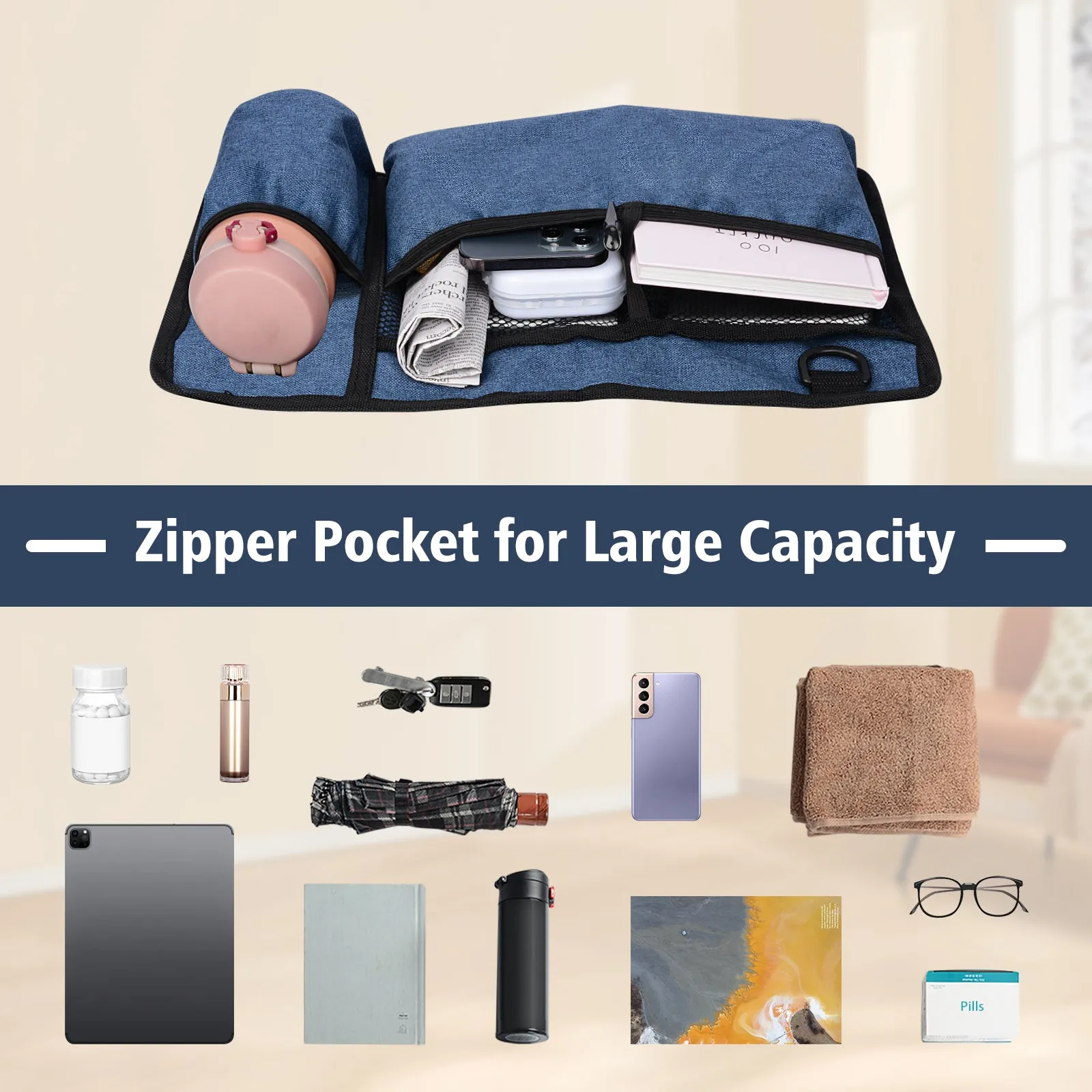 Water-Resistant Folding Walker Bag