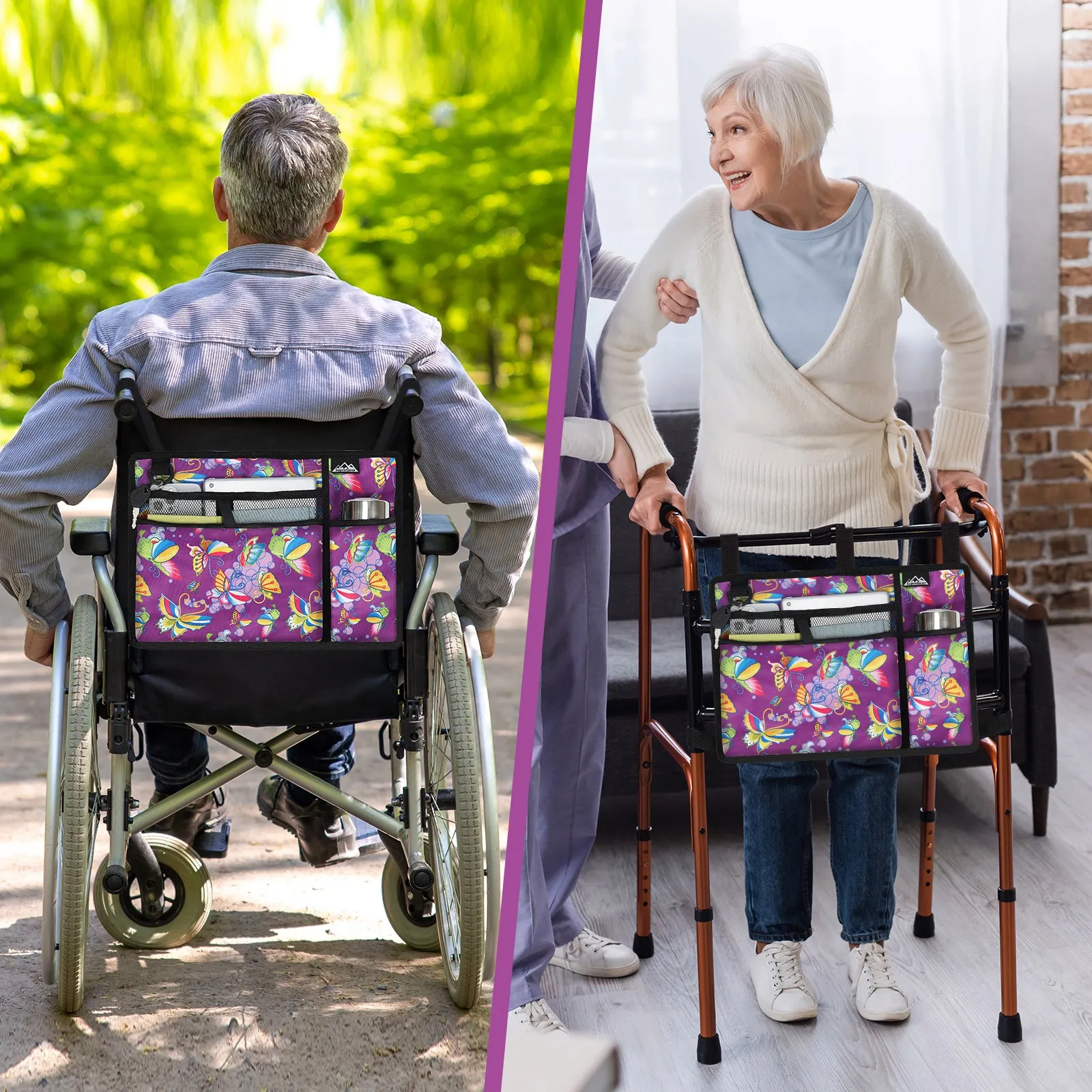 Water-Resistant Folding Walker Bag