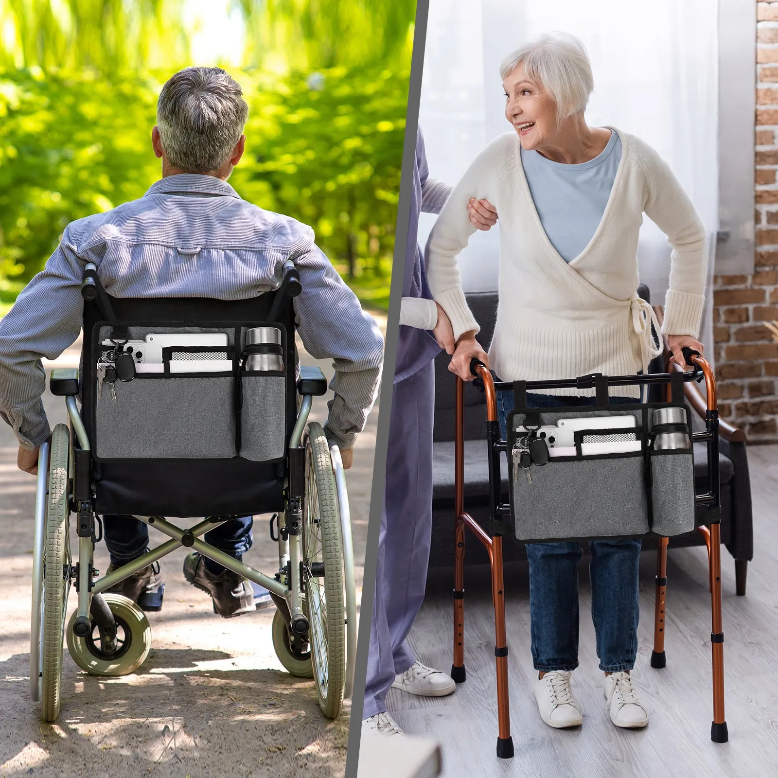 Water-Resistant Folding Walker Bag