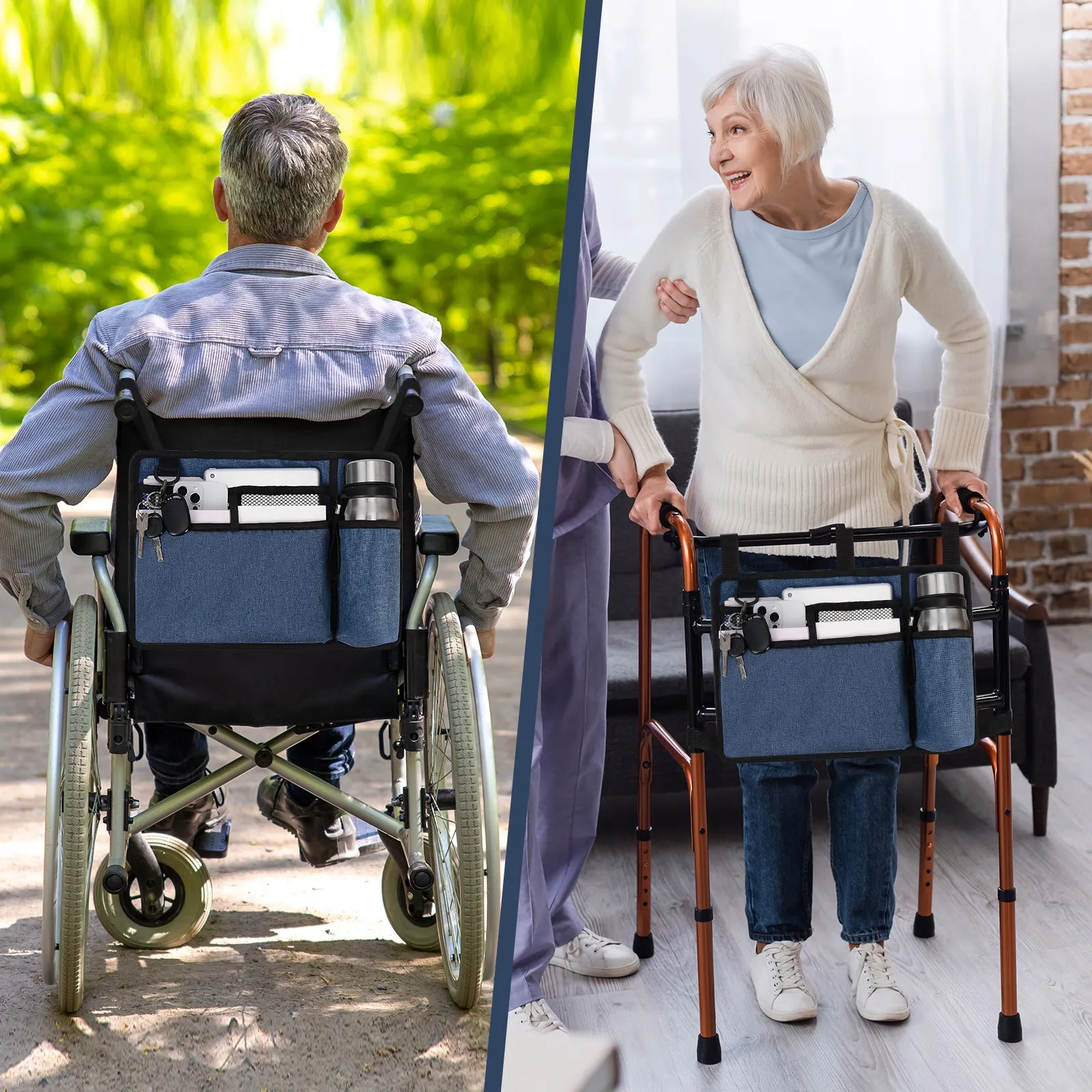 Water-Resistant Folding Walker Bag