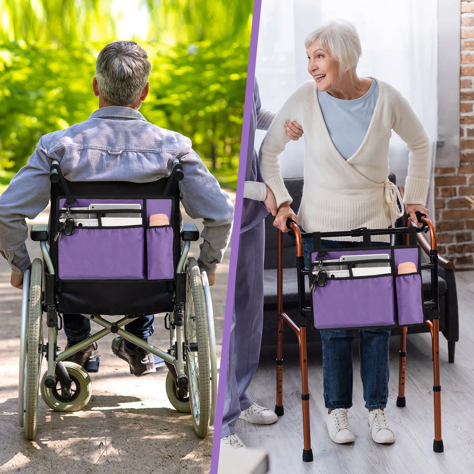 Water-Resistant Folding Walker Bag