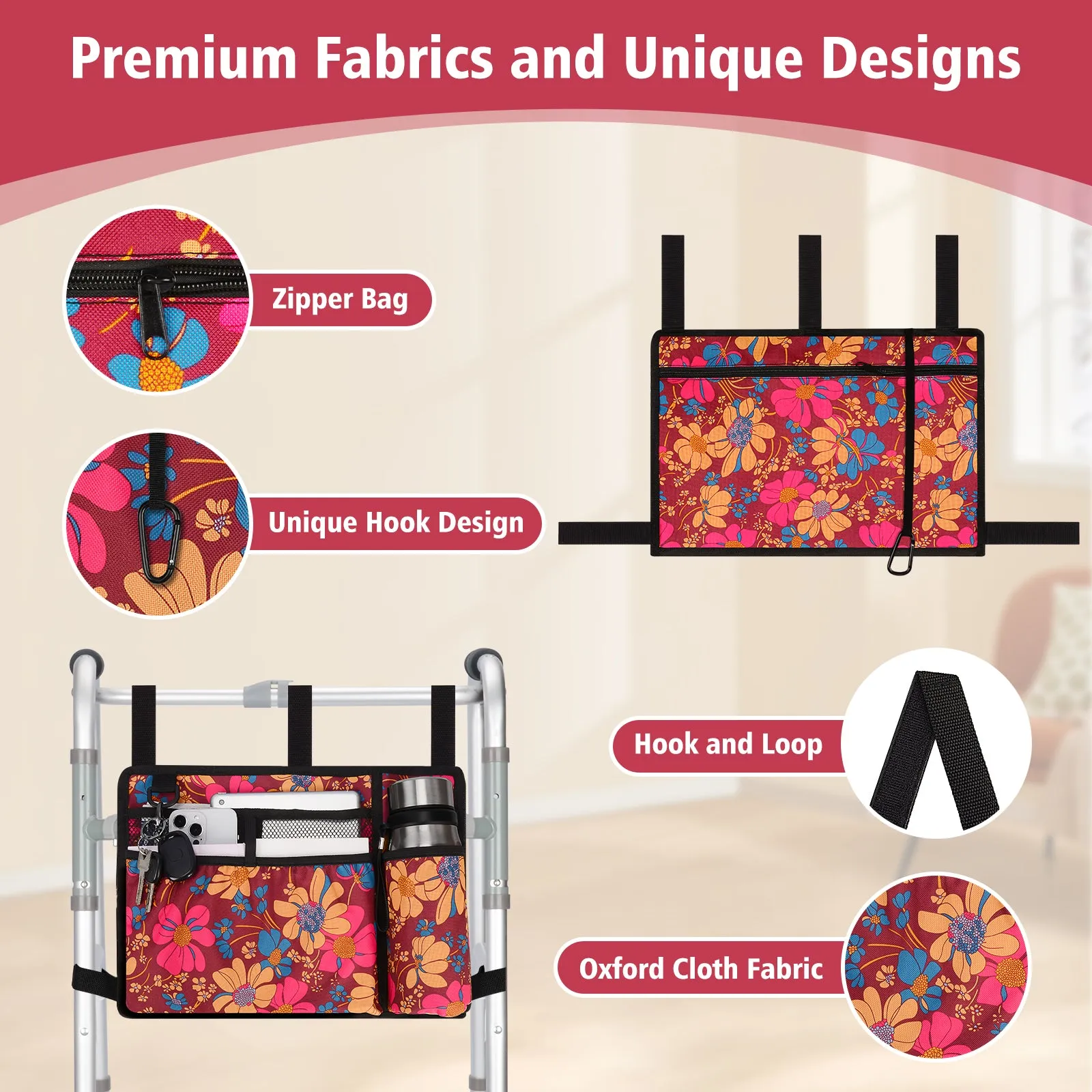 Water-Resistant Folding Walker Bag