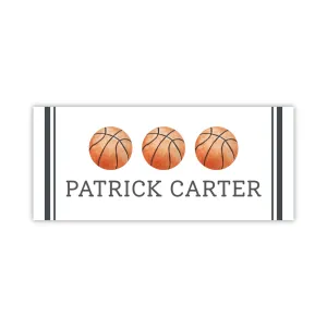 Water Resistant Name Labels - Basketball