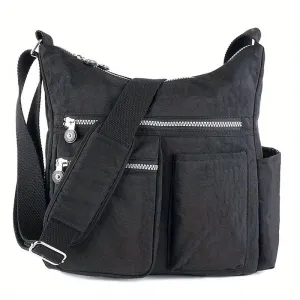 Waterproof Anti Theft Crossbody Bag Durable Nylon Satchel for Men & Women