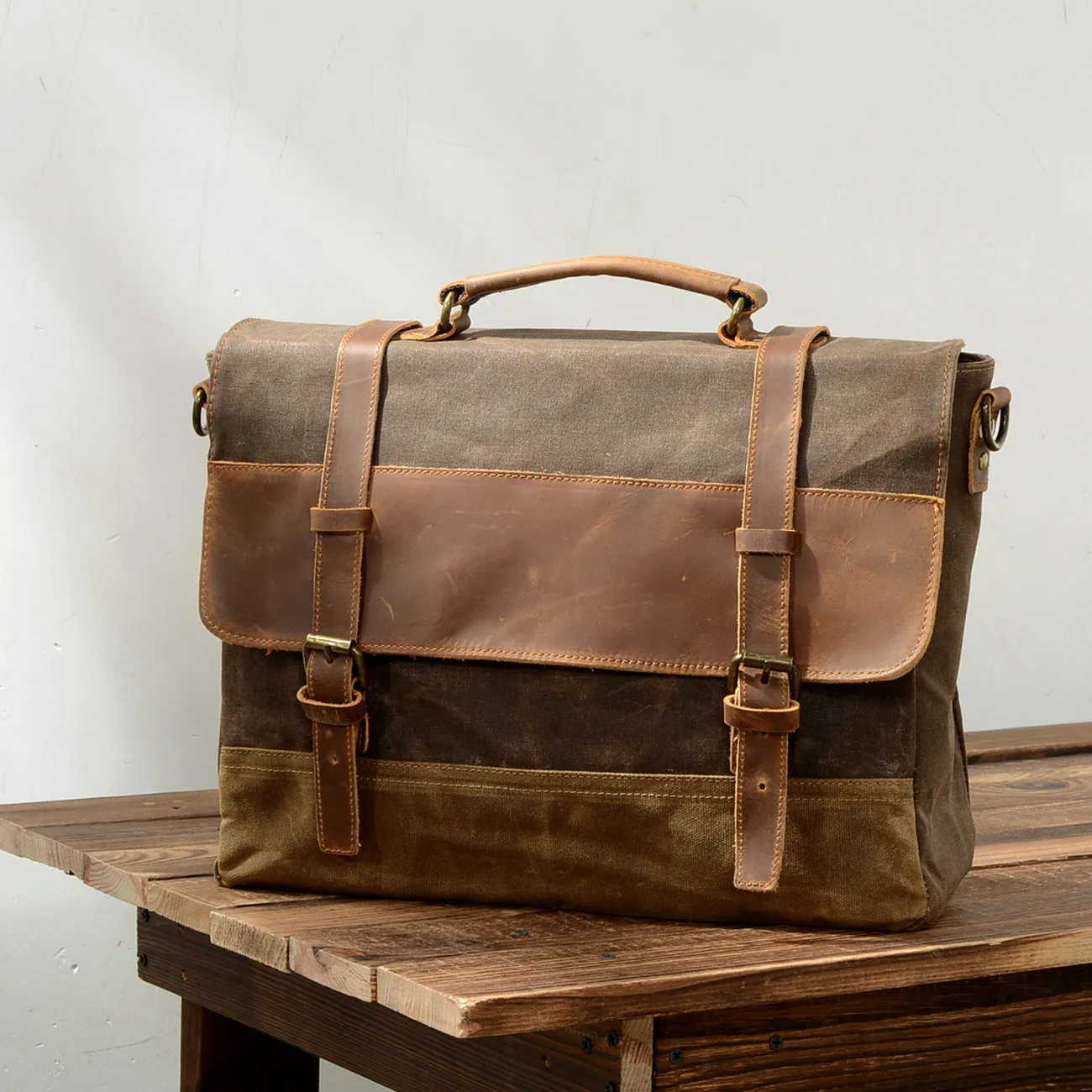 Waxed Canvas Messenger Bag | Atacama