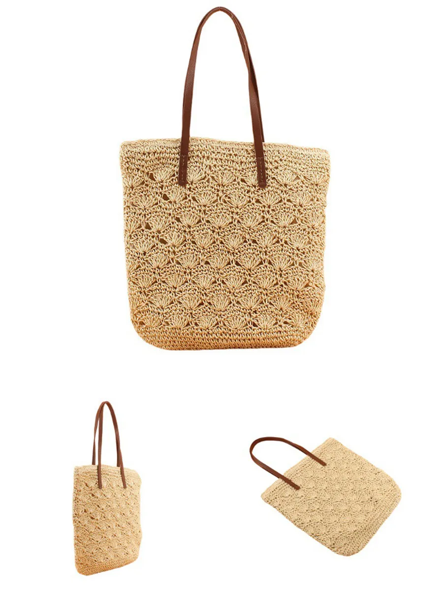 Women Fashion Straw Weave Shoulder Bag