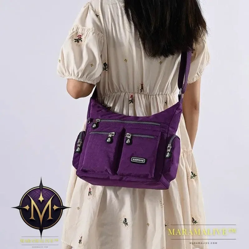 Women Shoulder Bags Multiple Pockets Waterproof Crossbody Bags