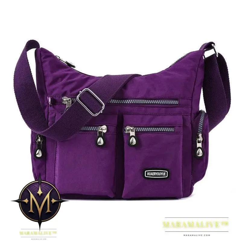 Women Shoulder Bags Multiple Pockets Waterproof Crossbody Bags