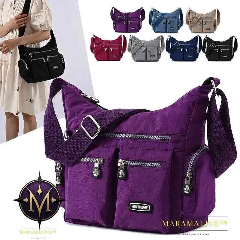 Women Shoulder Bags Multiple Pockets Waterproof Crossbody Bags