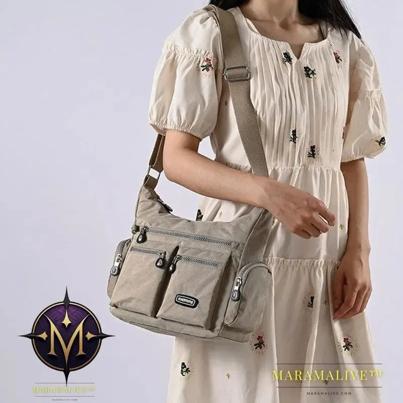 Women Shoulder Bags Multiple Pockets Waterproof Crossbody Bags