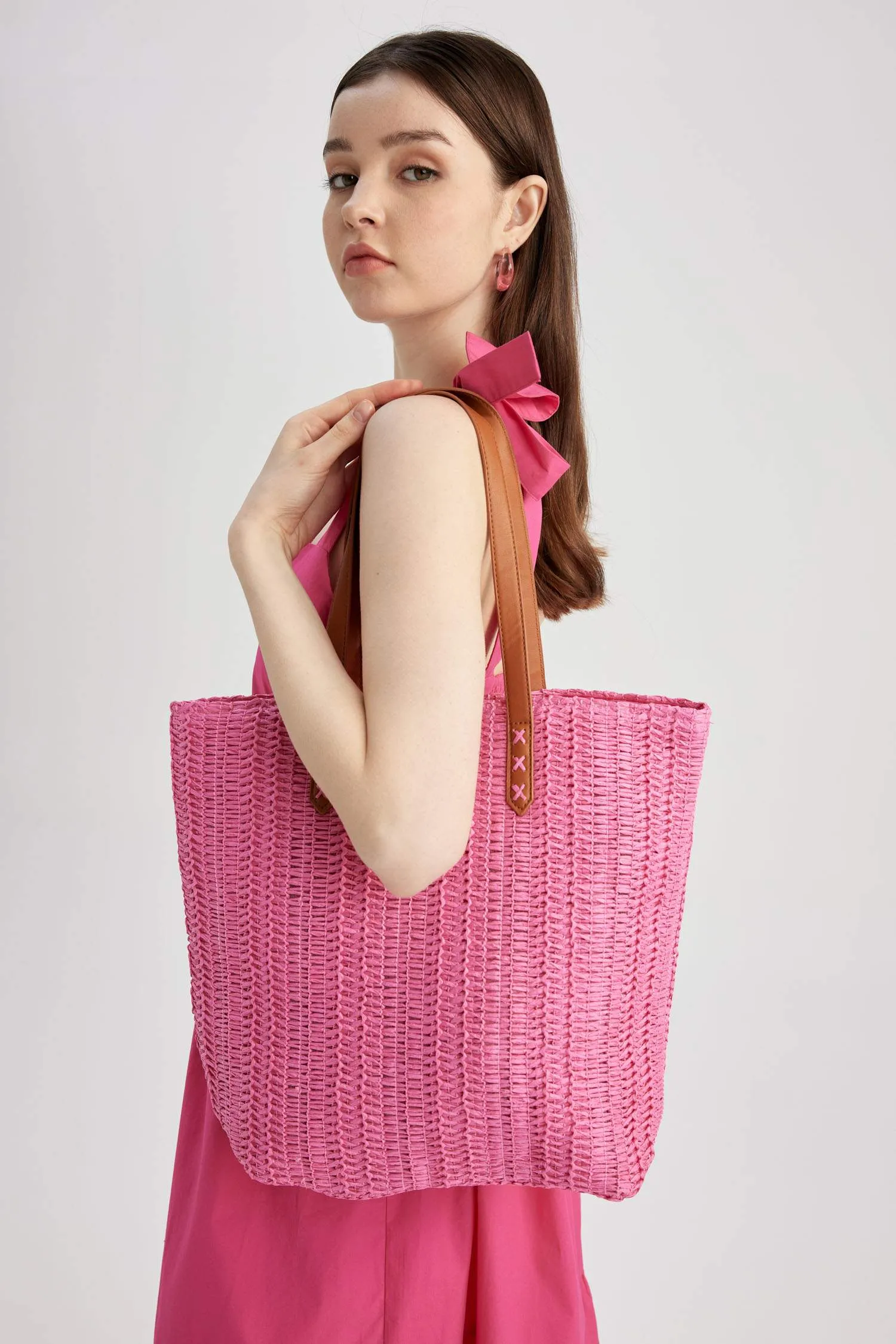 Women Straw Crossbody Bag