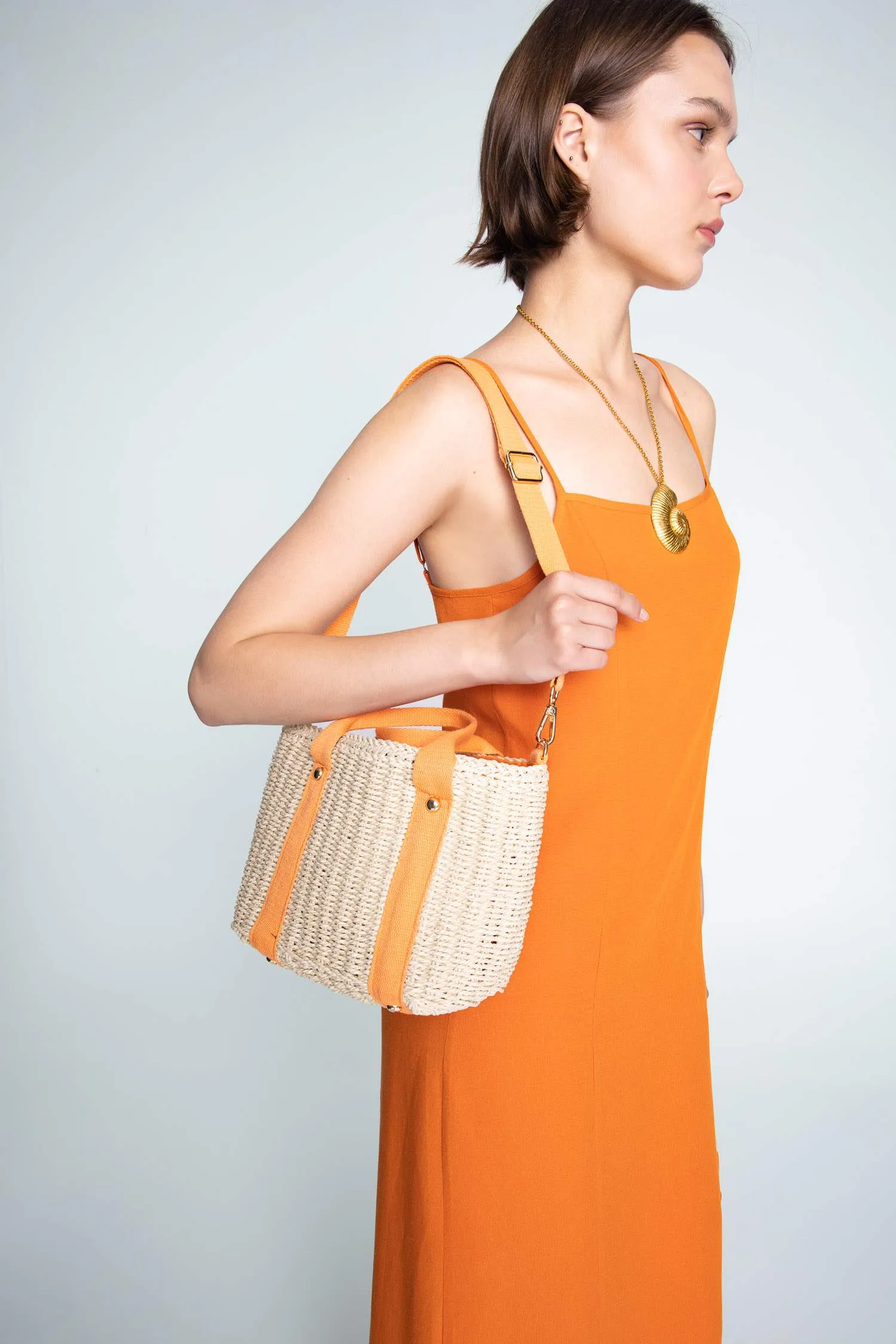 Women Straw Crossbody Bag
