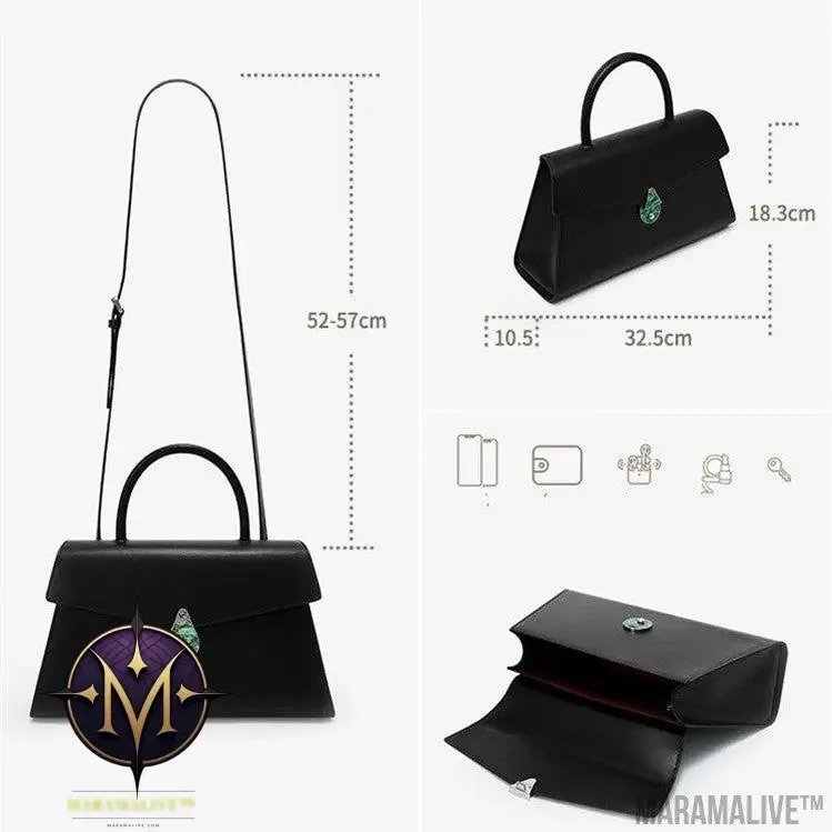 Women's Large Capacity Leather Portable Shoulder Messenger Bag