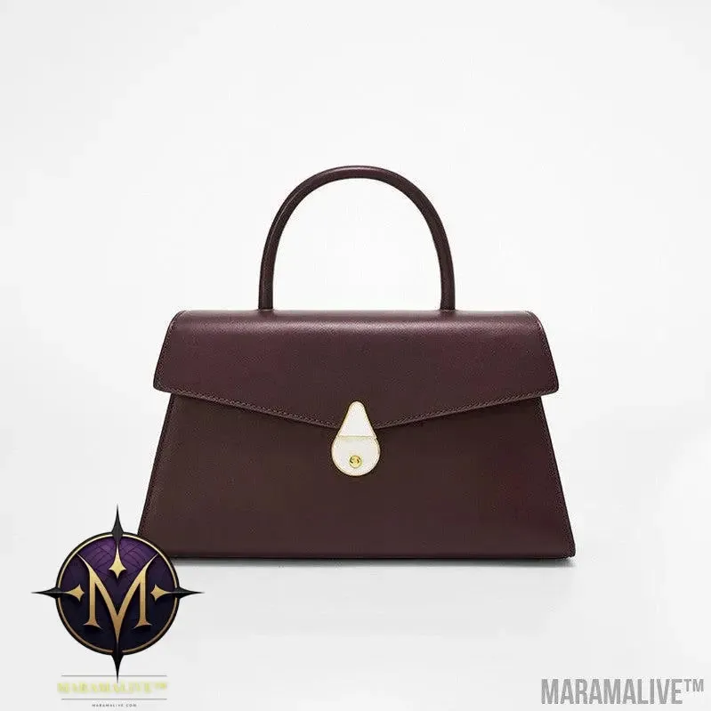 Women's Large Capacity Leather Portable Shoulder Messenger Bag